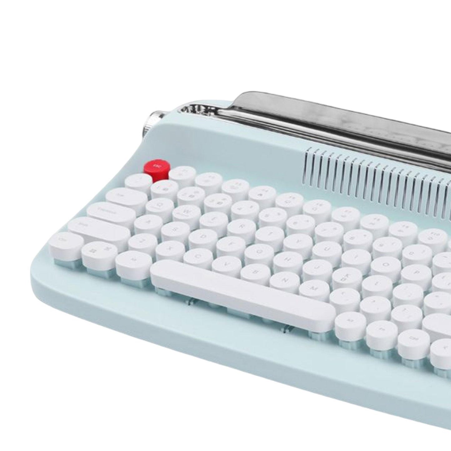 Typewriter Keyboard 84 Keys Bluetooth5.0 Professional Compact for Tablet light green