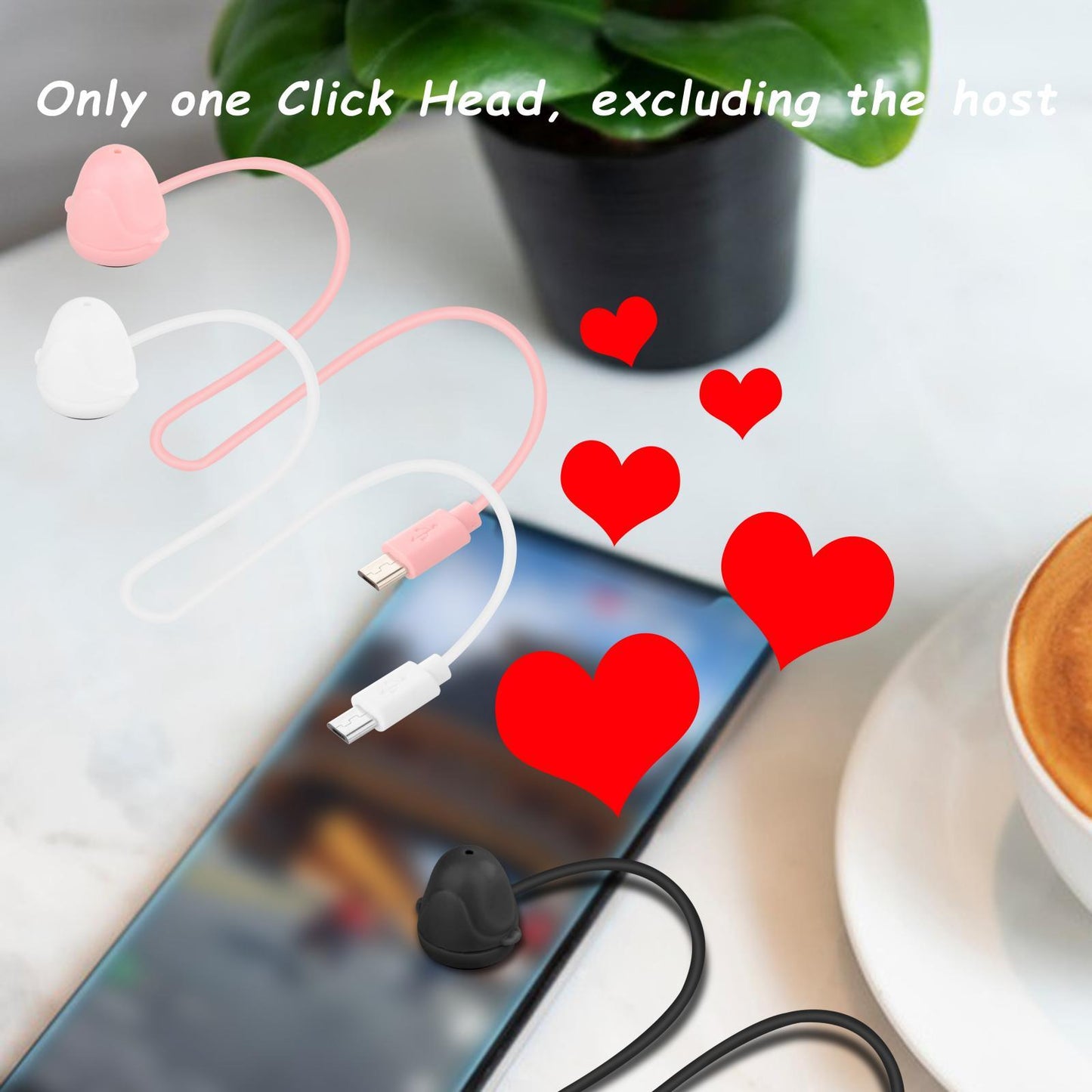 Auto Clicker for Phone Click Device Head Only for Game Live Show Shopping Black