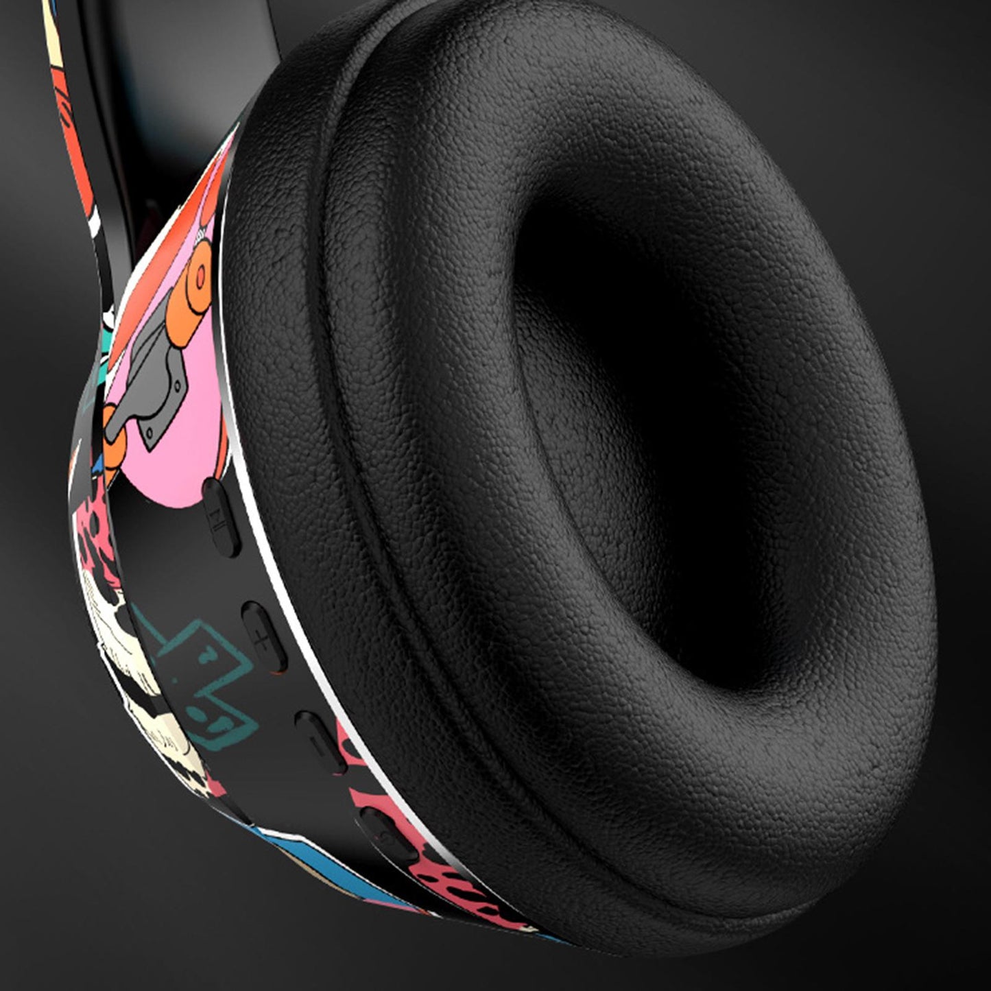 Wireless 5.1 Headphones Lightweight Over Ear for Travel PC Laptop Black