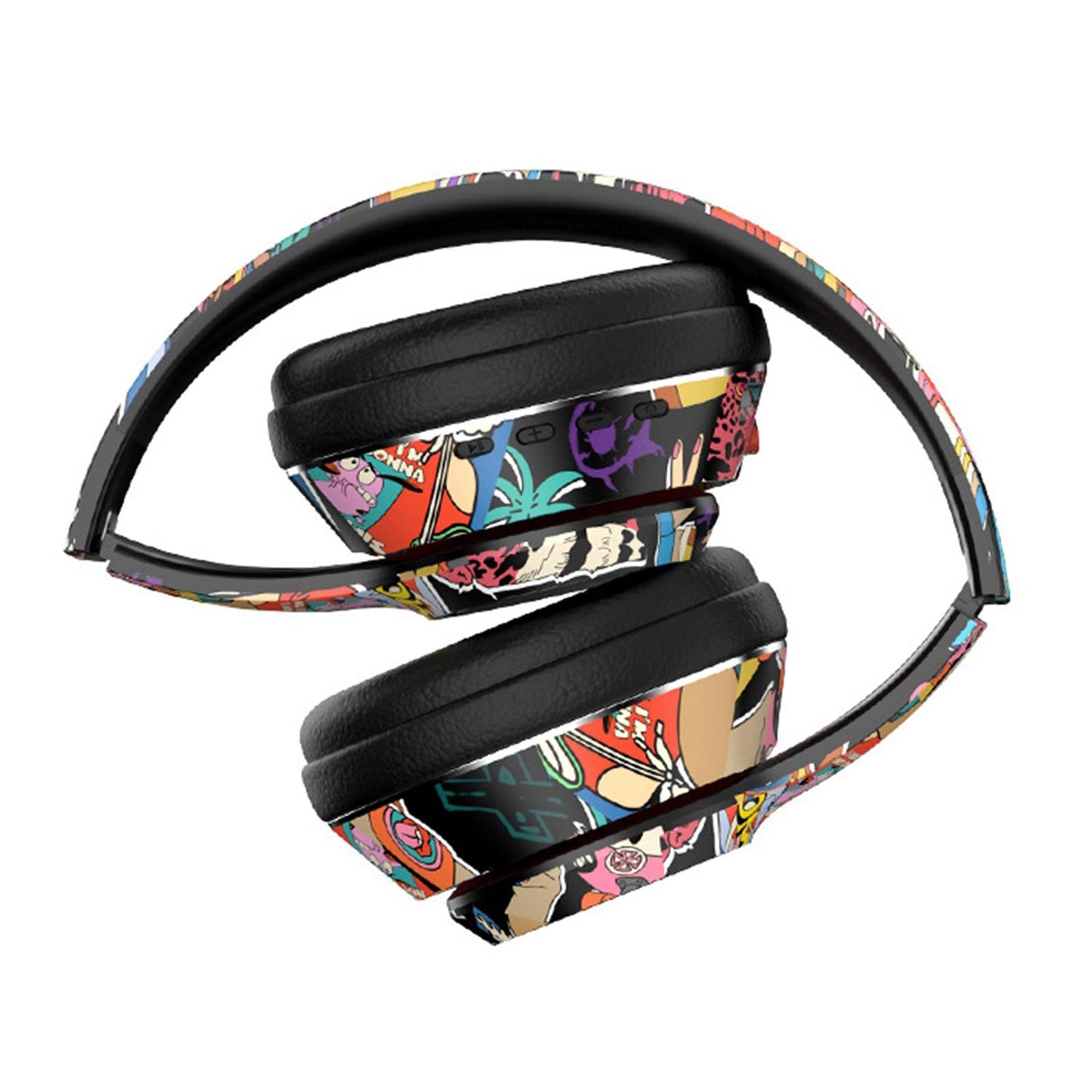 Wireless 5.1 Headphones Lightweight Over Ear for Travel PC Laptop Black