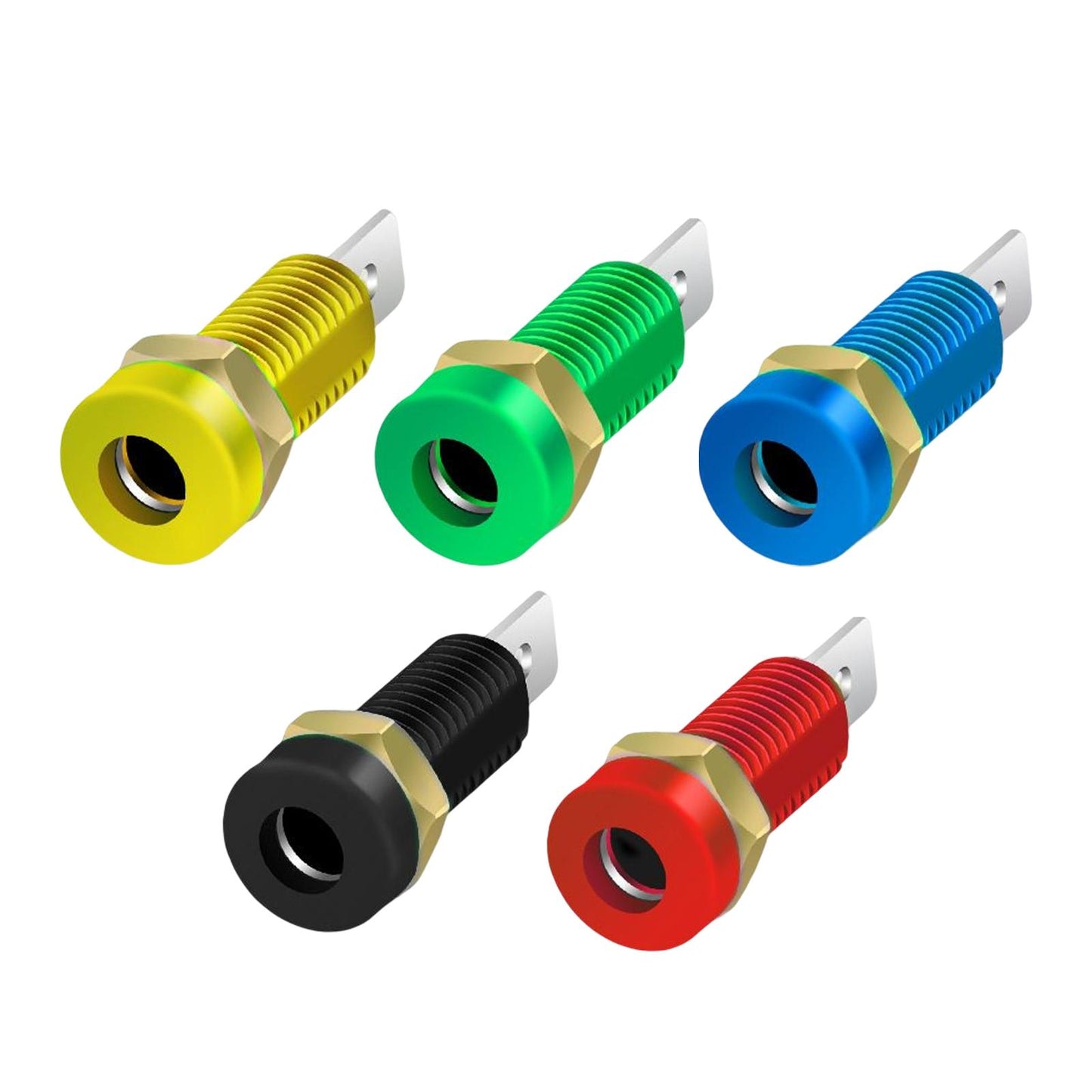 4mm Banana Socket Copper Terminal Post Banana Plug Accessory Premium Black