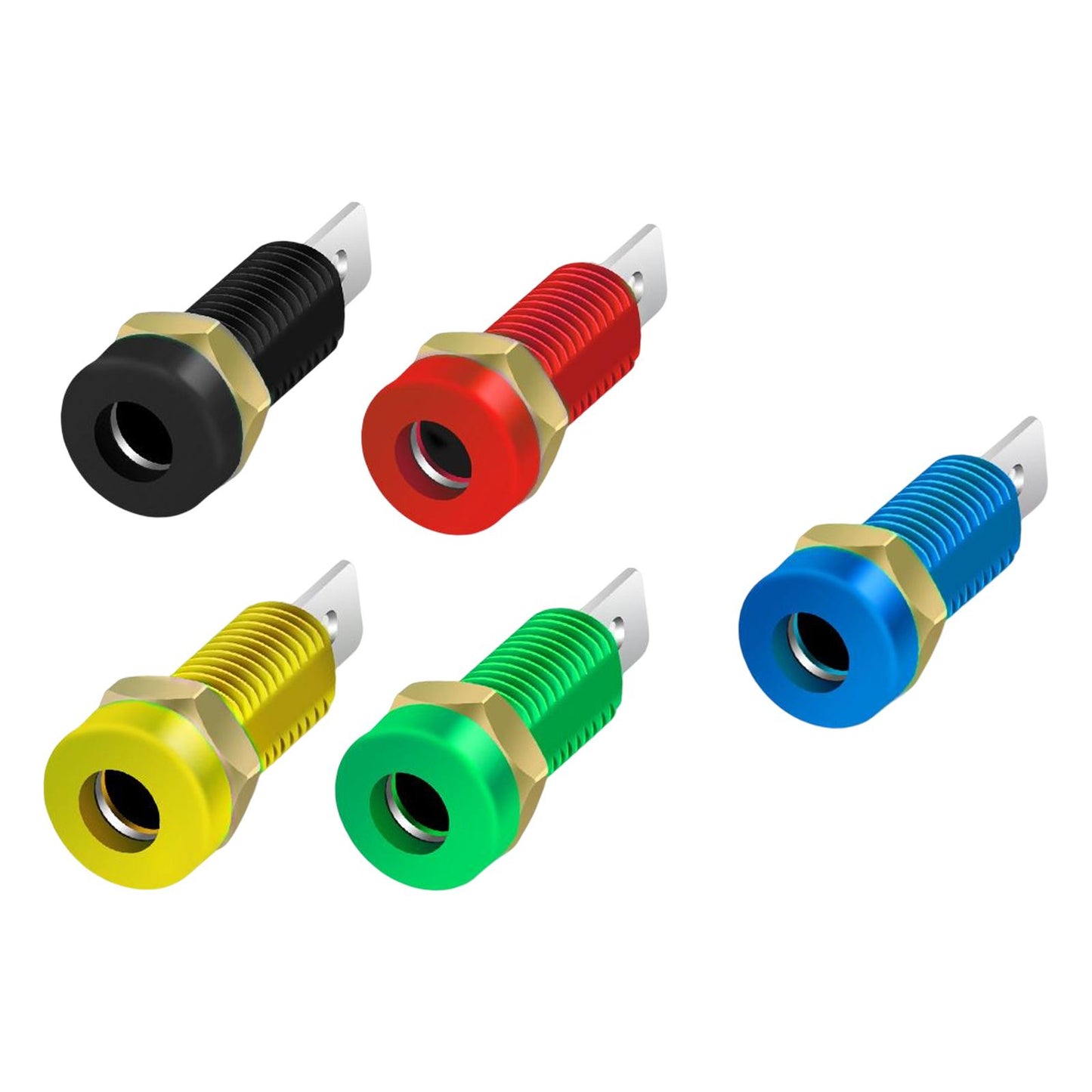 4mm Banana Socket Copper Terminal Post Banana Plug Accessory Premium Black