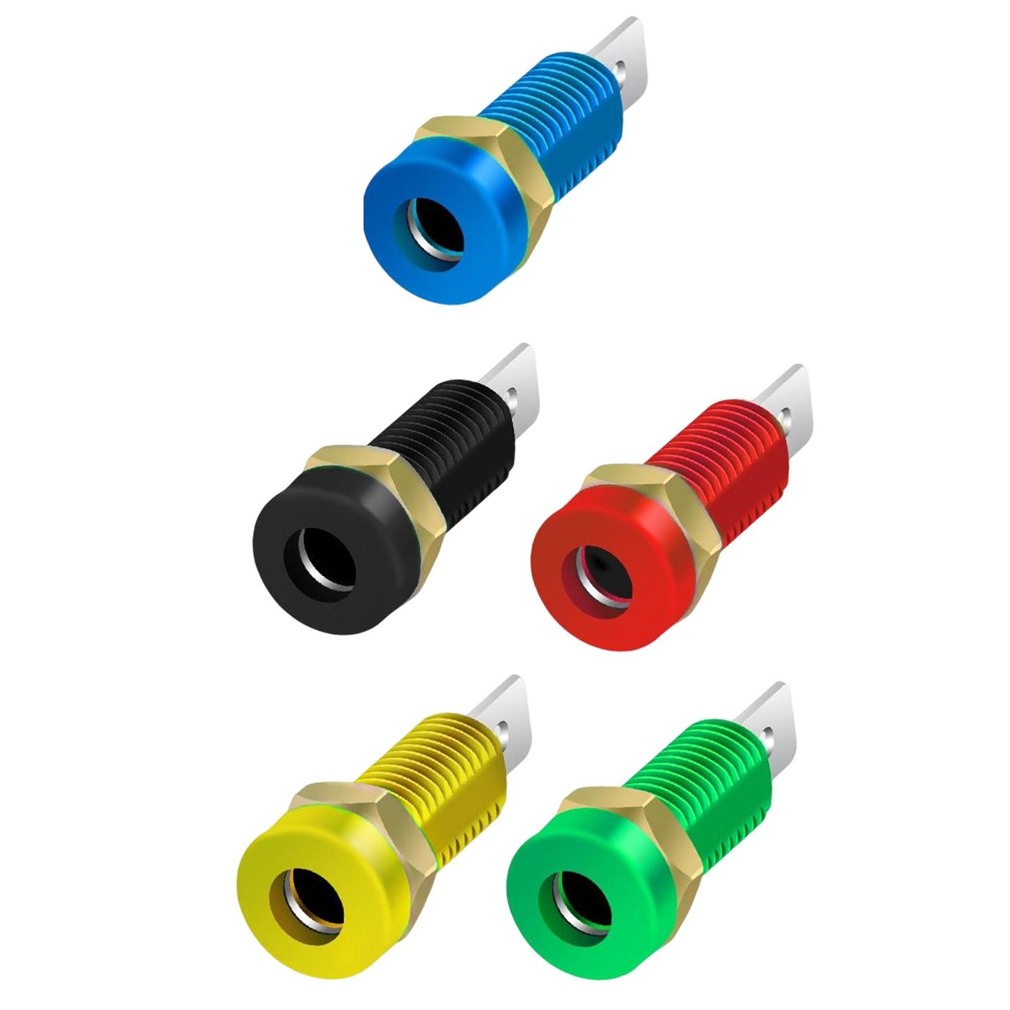 4mm Banana Socket Copper Terminal Post Banana Plug Accessory Premium Black