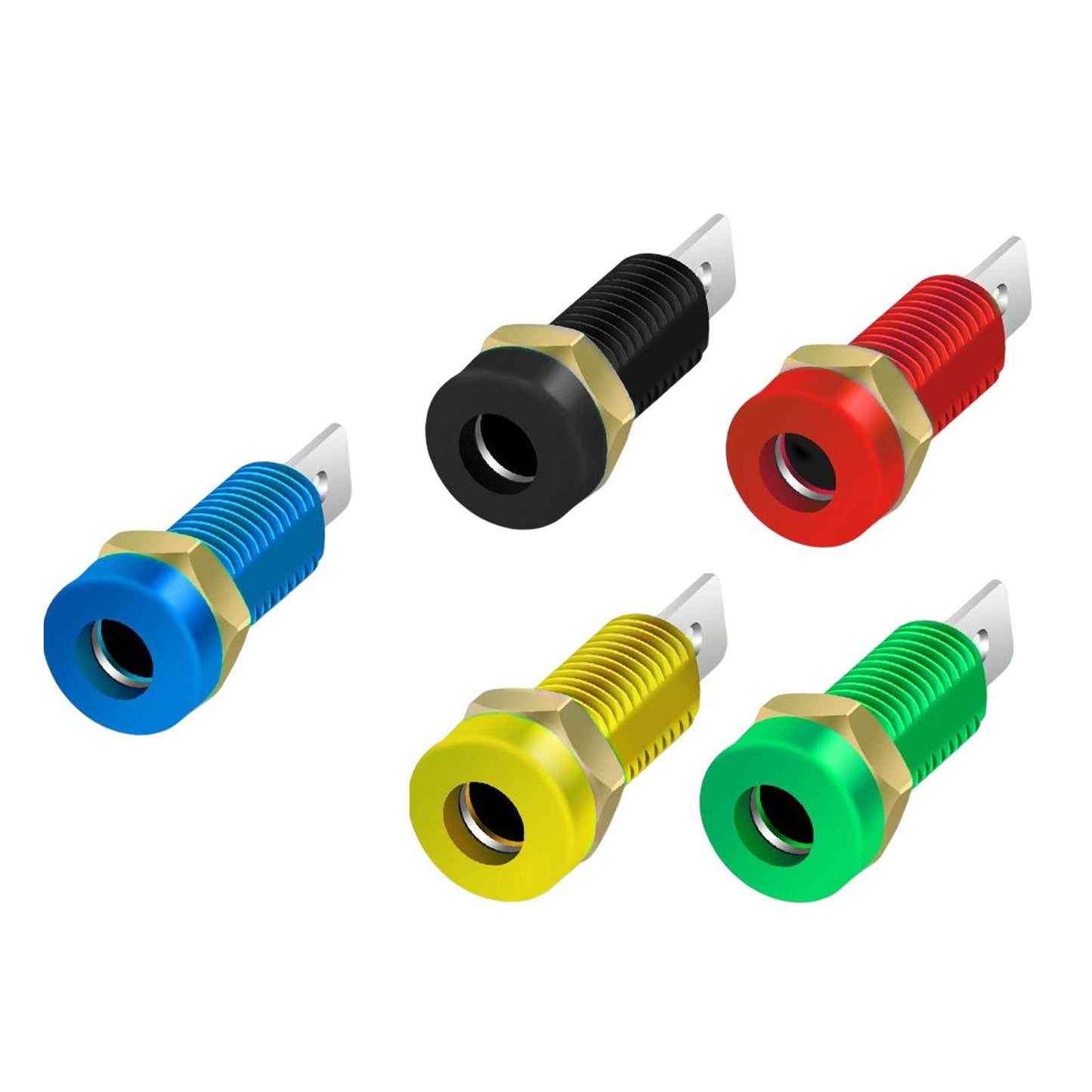 4mm Banana Socket Copper Terminal Post Banana Plug Accessory Premium Black