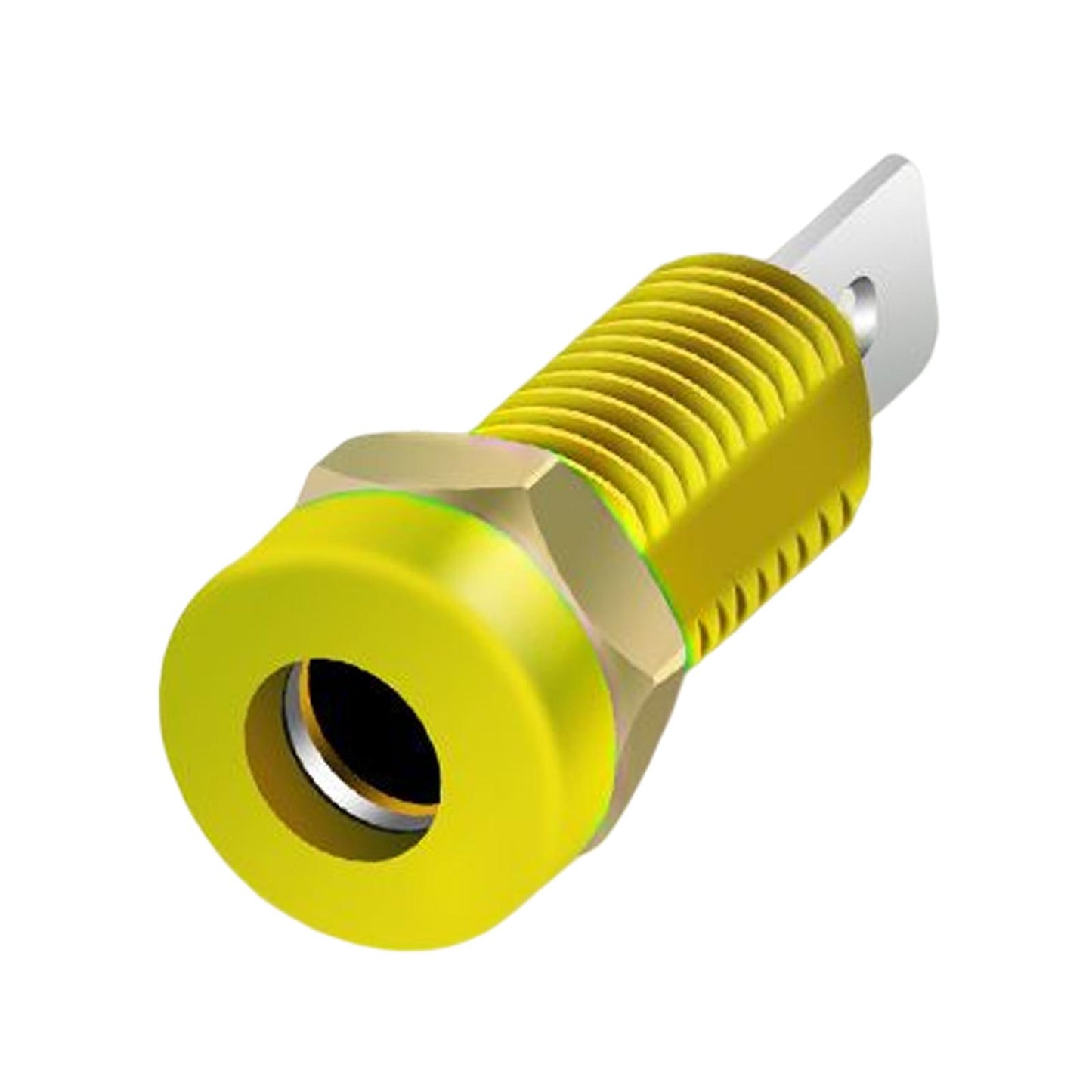 4mm Banana Socket Copper Terminal Post Banana Plug Accessory Premium Yellow