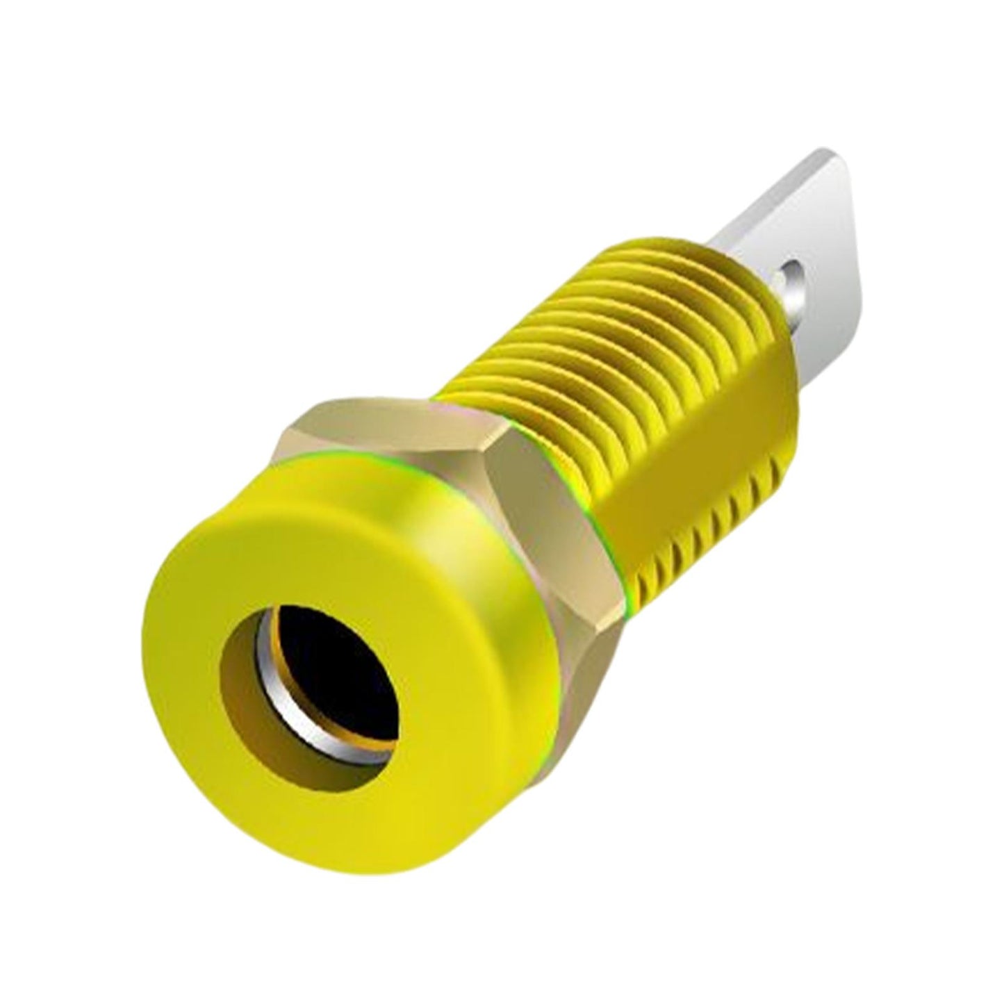 4mm Banana Socket Copper Terminal Post Banana Plug Accessory Premium Yellow