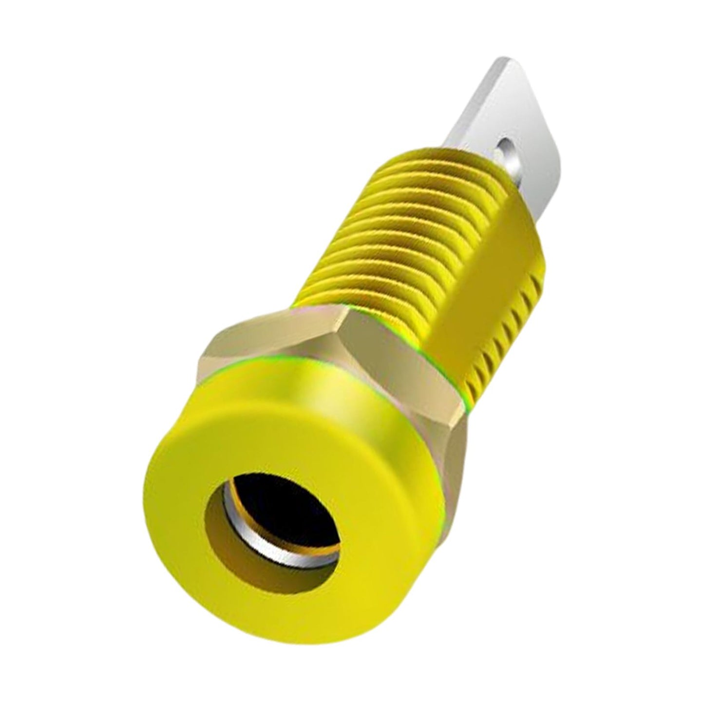 4mm Banana Socket Copper Terminal Post Banana Plug Accessory Premium Yellow