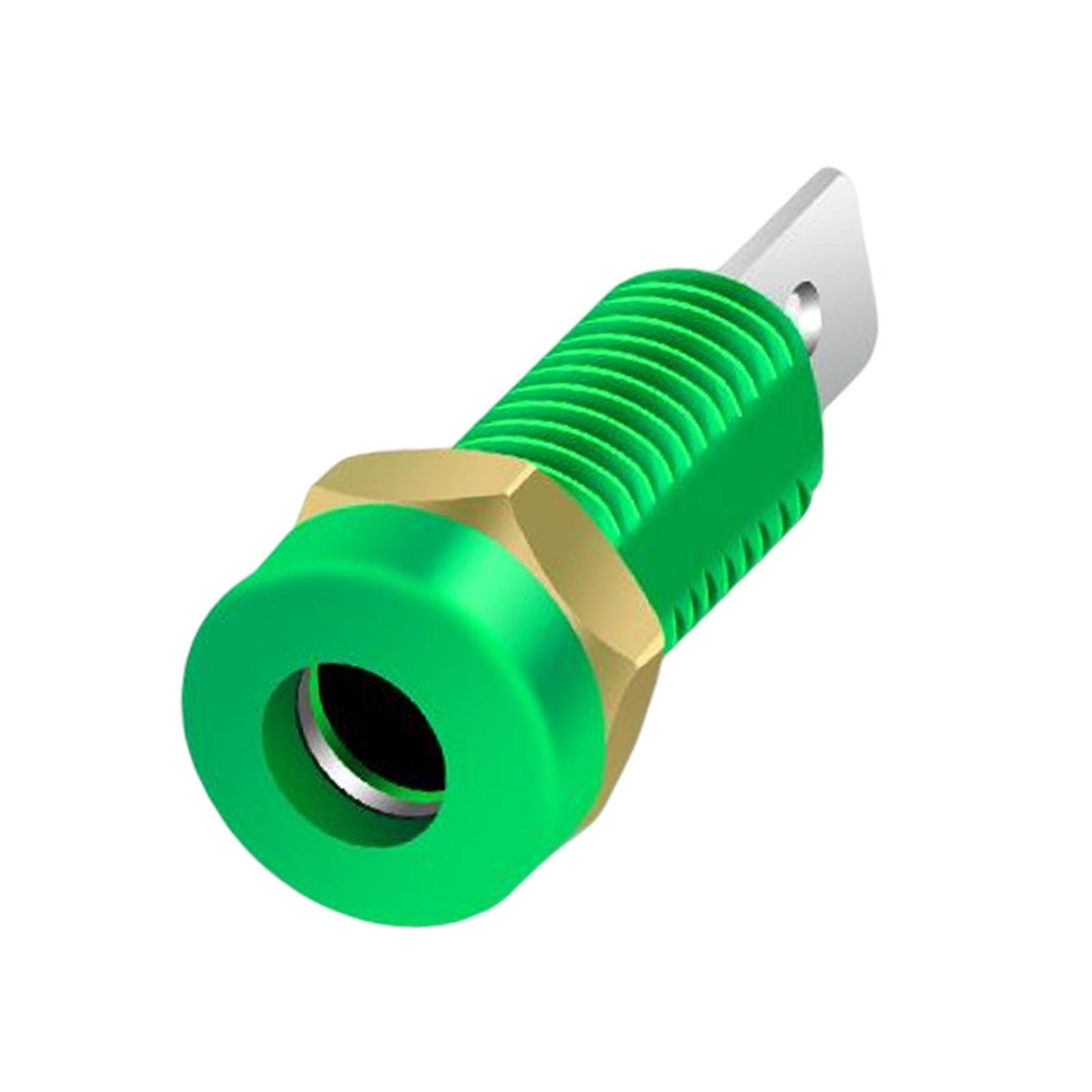 4mm Banana Socket Copper Terminal Post Banana Plug Accessory Premium Green