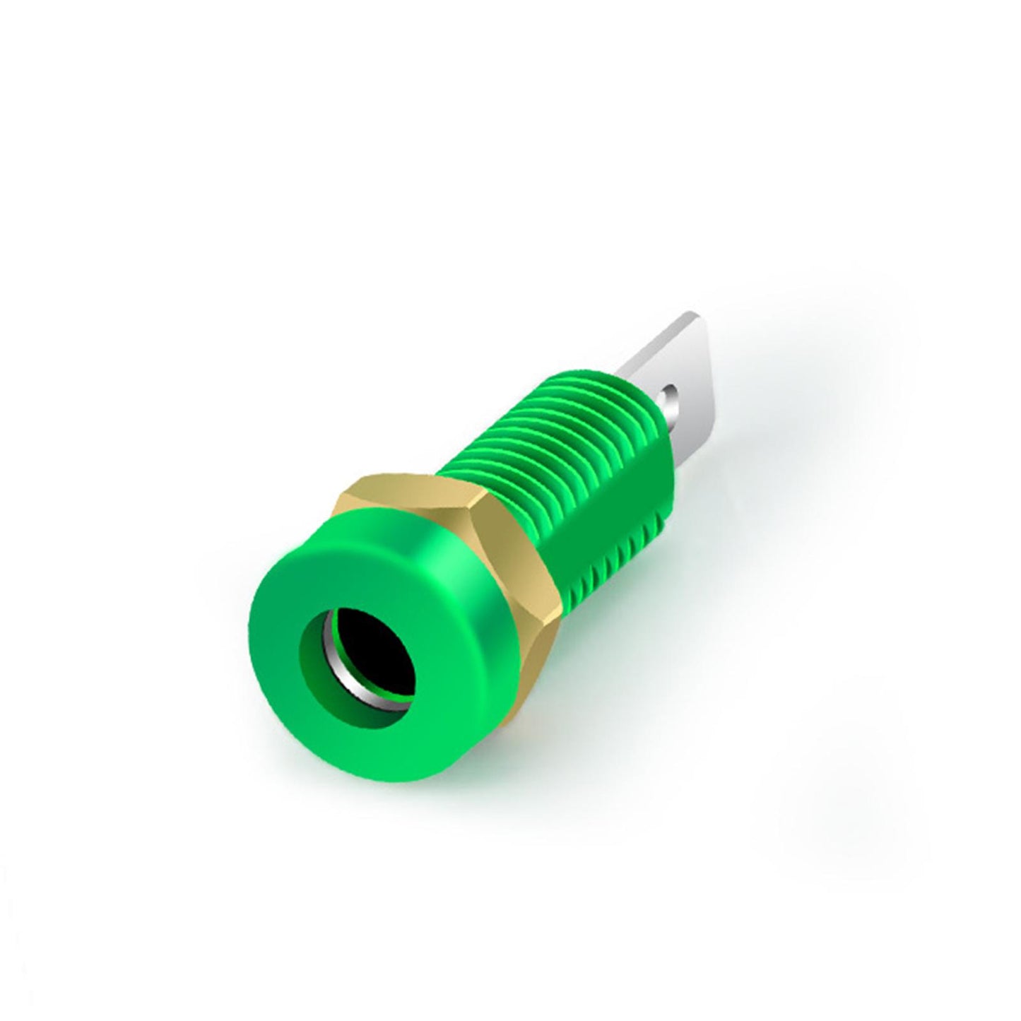 4mm Banana Socket Copper Terminal Post Banana Plug Accessory Premium Green