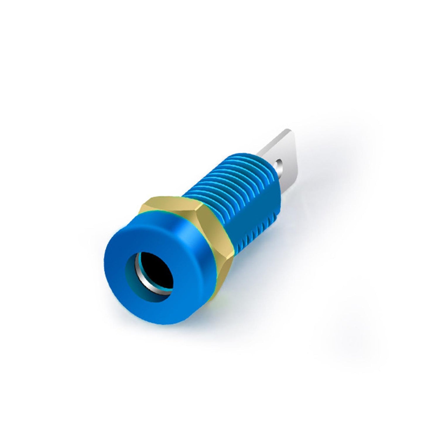 4mm Banana Socket Copper Terminal Post Banana Plug Accessory Premium Blue