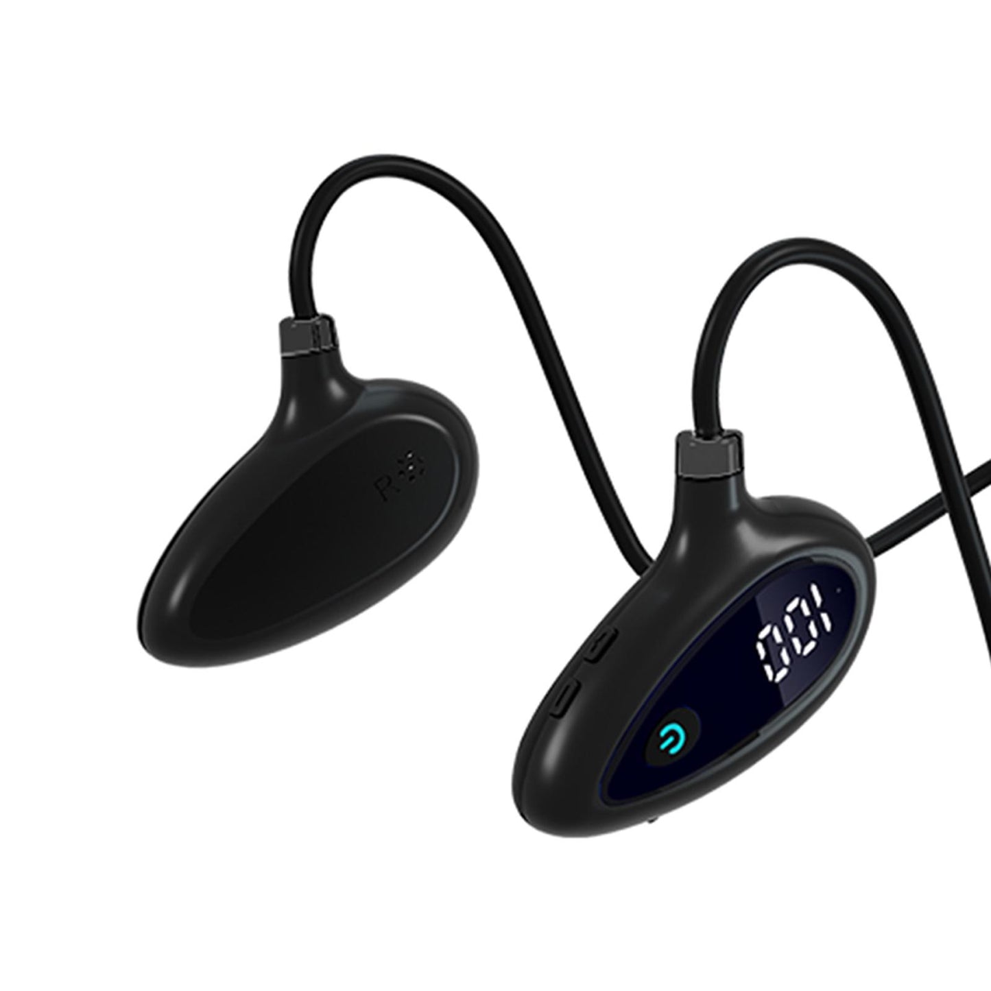 Sports Air Conduction Headset HiFi Lossless Sound Lightweight for Climbing Black