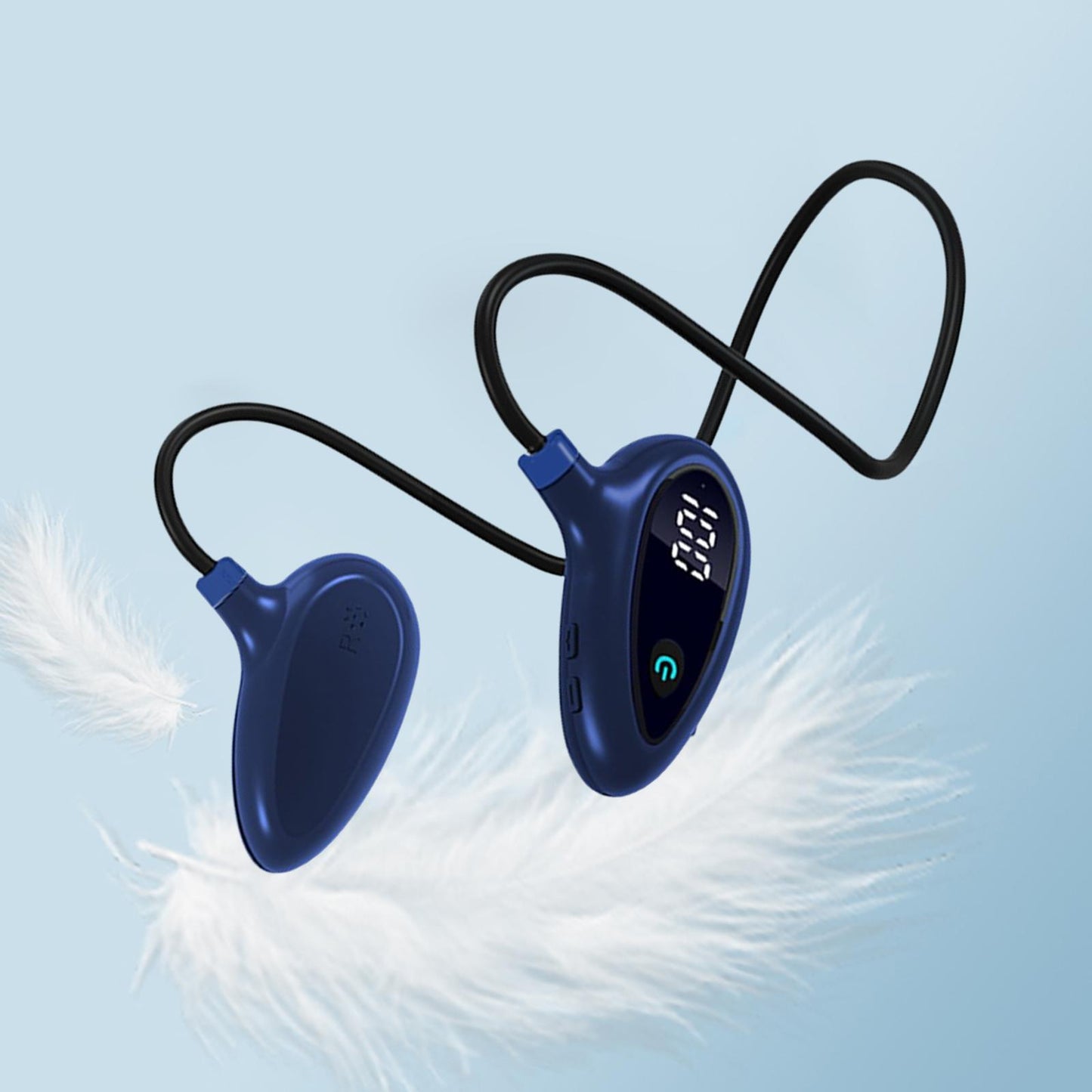 Sports Air Conduction Headset HiFi Lossless Sound Lightweight for Climbing Blue