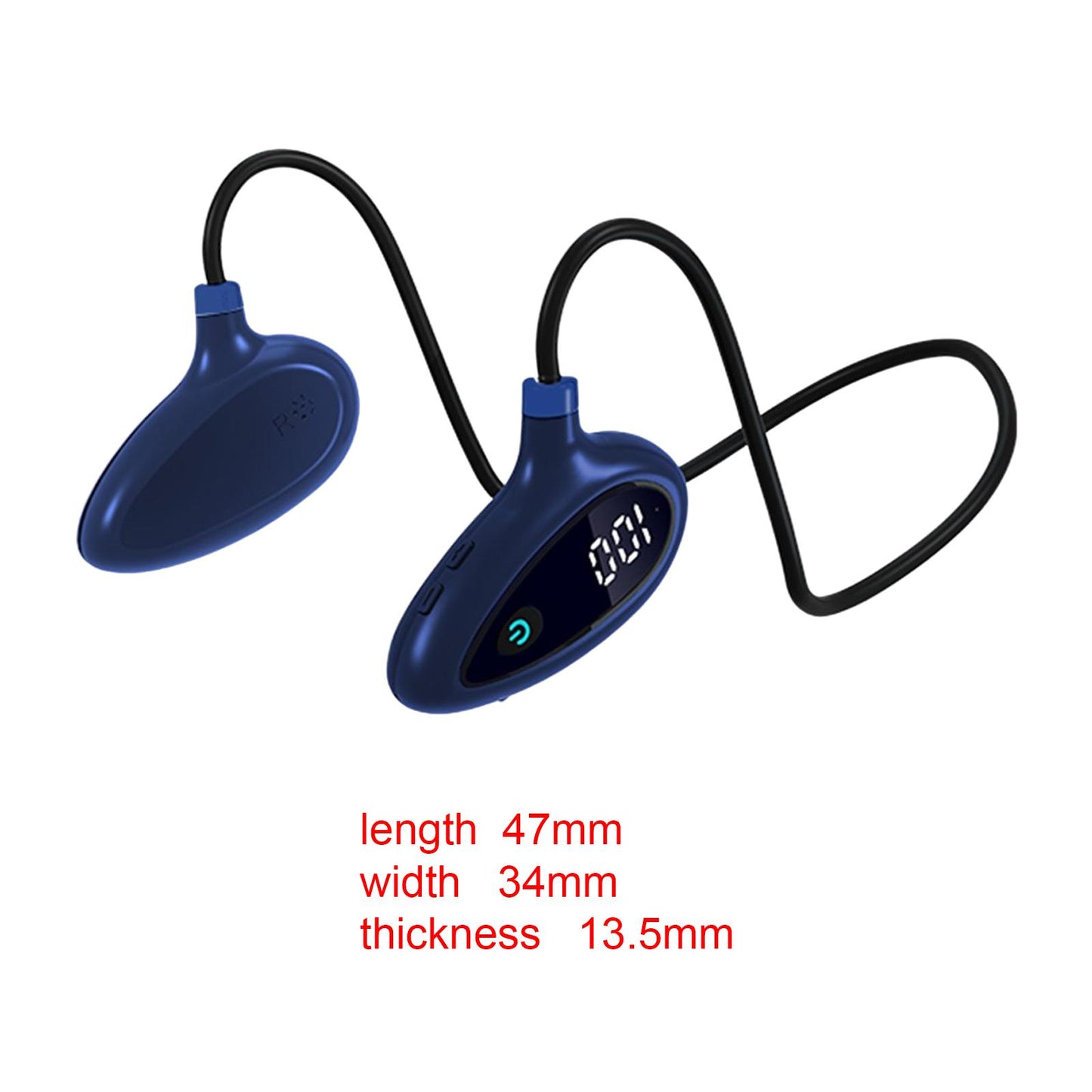 Sports Air Conduction Headset HiFi Lossless Sound Lightweight for Climbing Blue