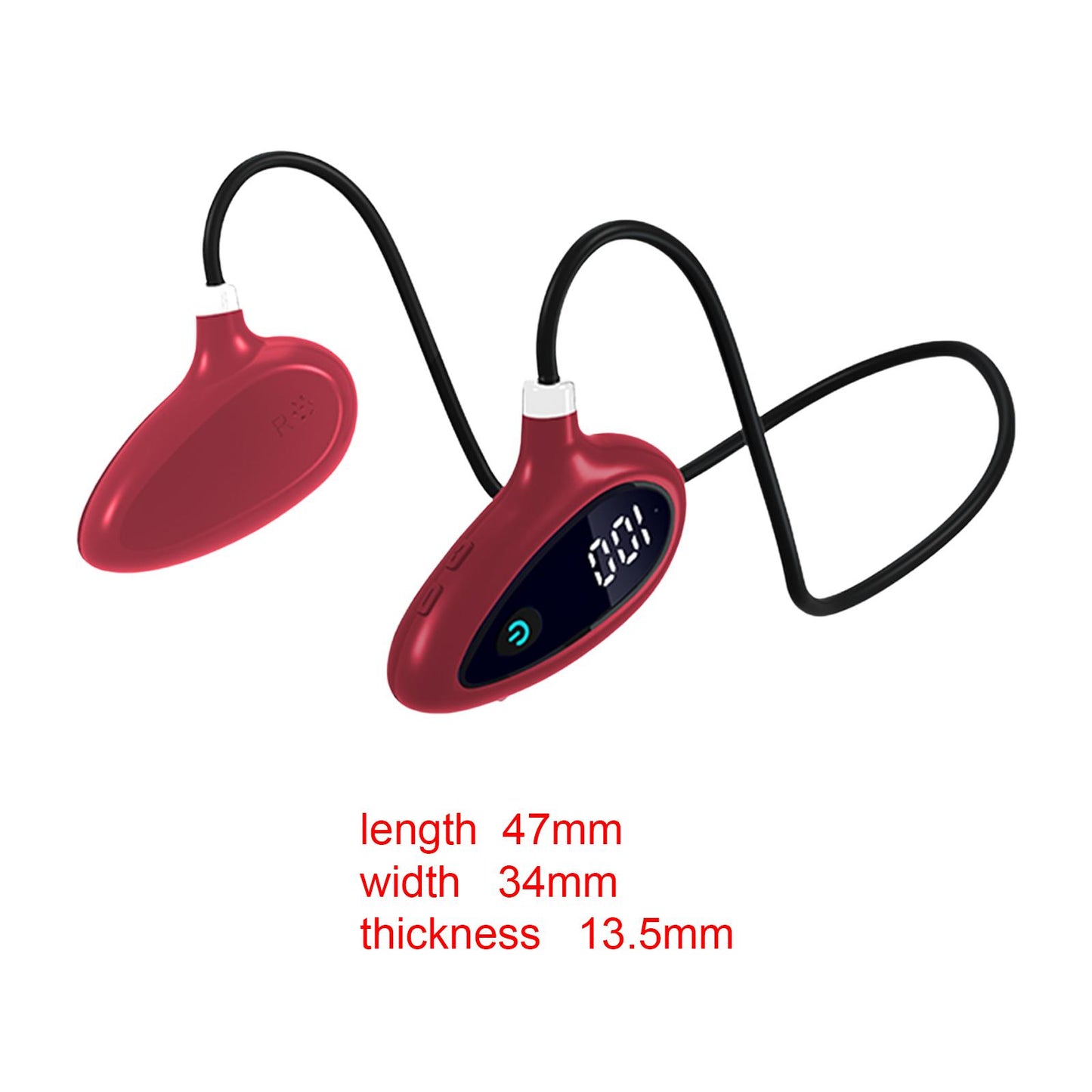 Sports Air Conduction Headset HiFi Lossless Sound Lightweight for Climbing Red