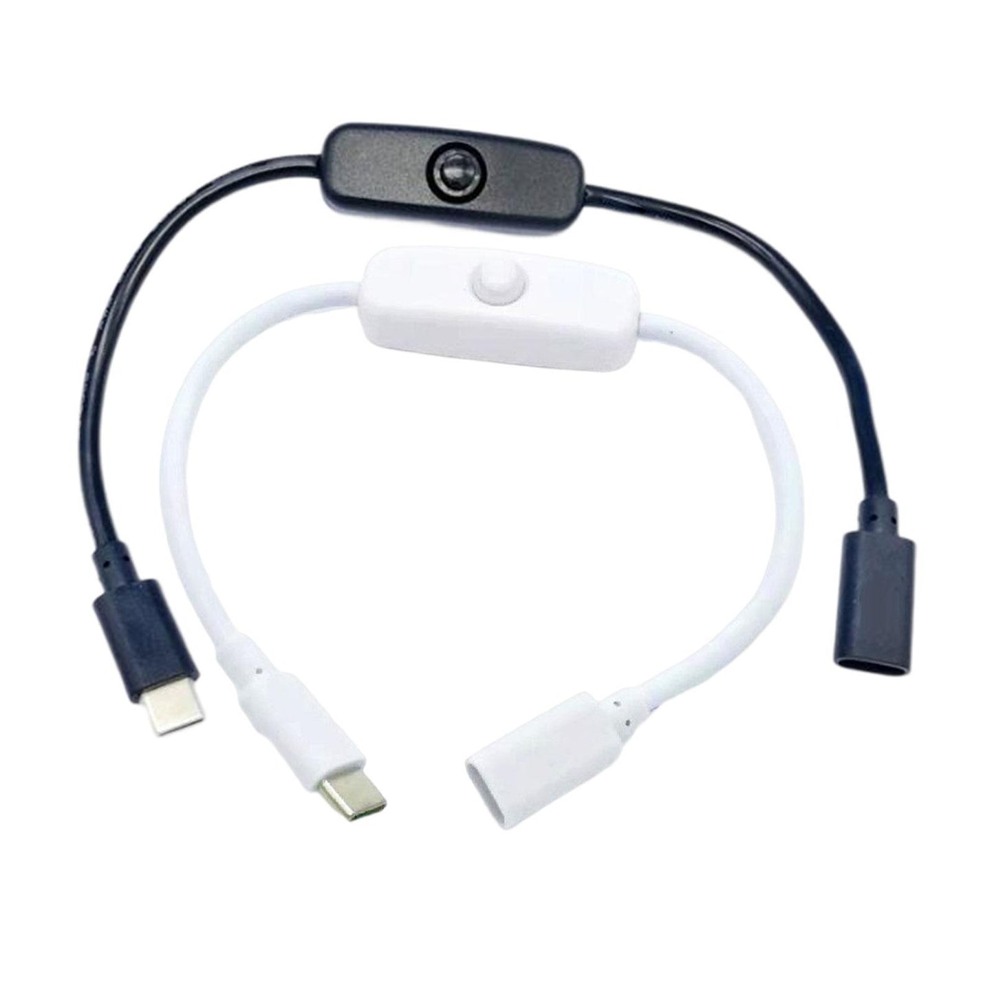 Type C Male to Female Usb C High Speed for Desk Lamp LED Light Bar Computer Black