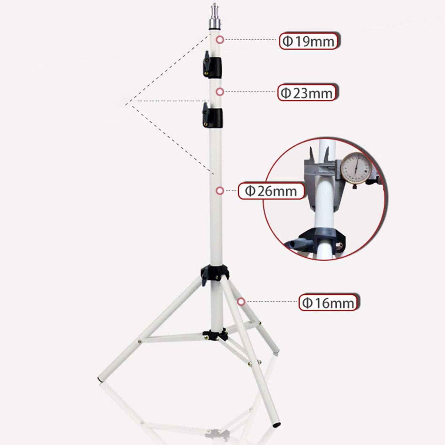 Projector Tripod Stand Adjustable 60-170cm for Flash Lights Soft Lights