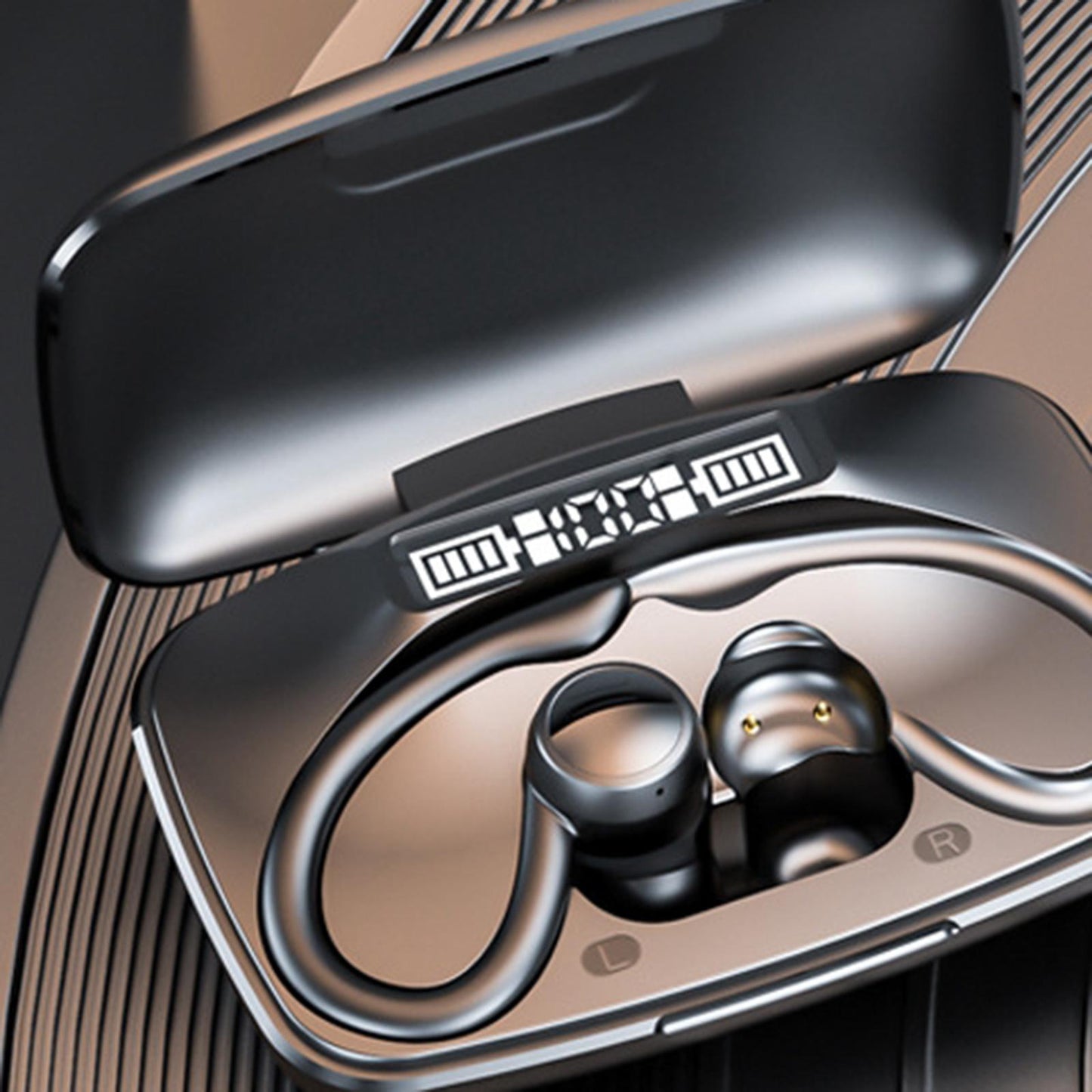 Headphones Version 5.3 with Charging Case for Computer music gyms Running