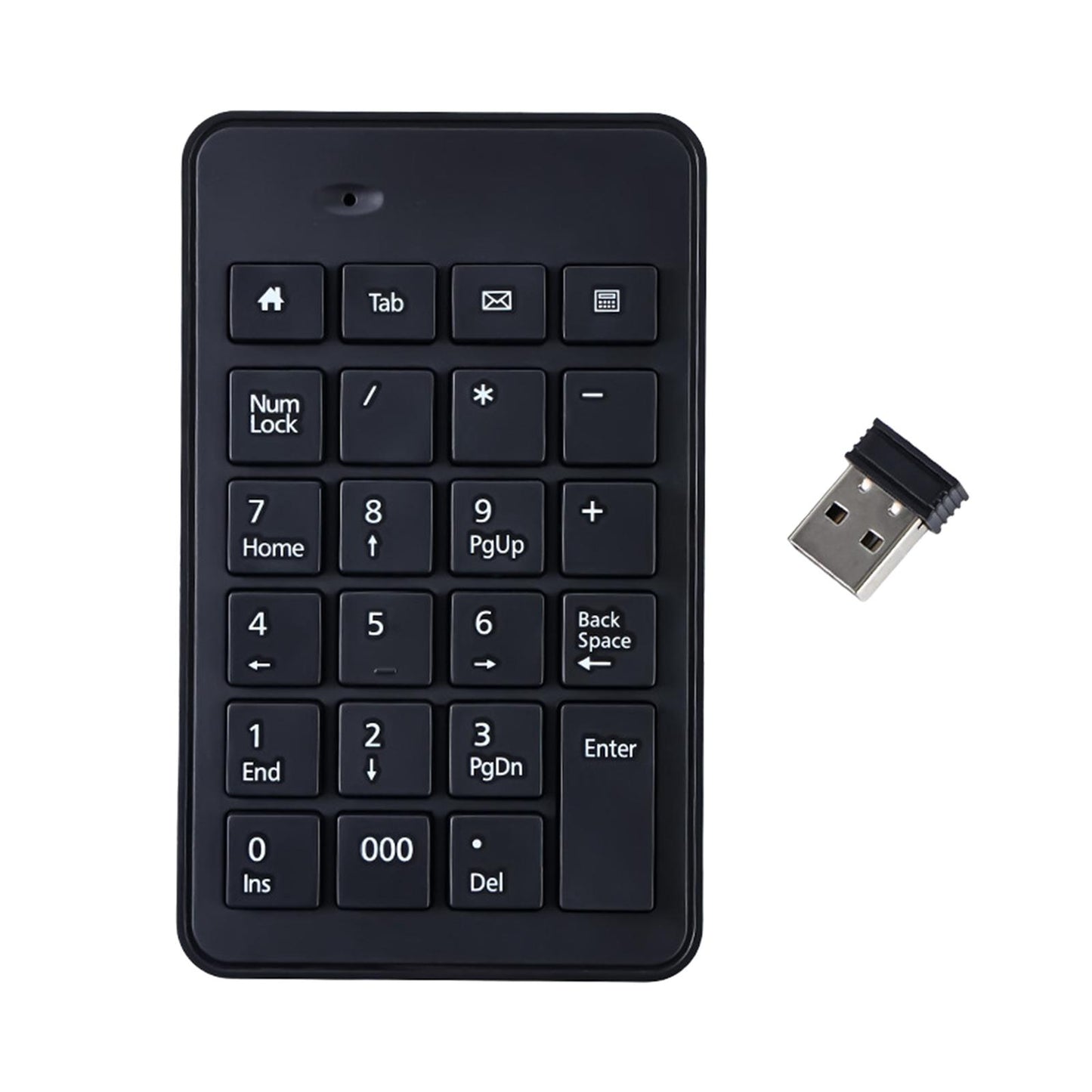 Wireless Numeric Keypad 23Key Battery Powered Number Pad for Computer PC