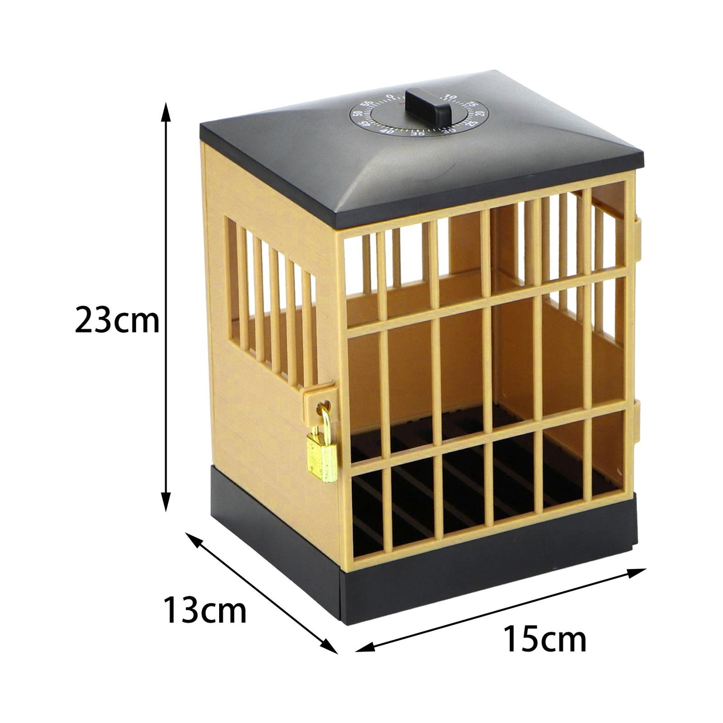 Phone Lock Box Jail Prison Gift Gadget Novelty for Cell Phones Kids Adults Black,Khaki