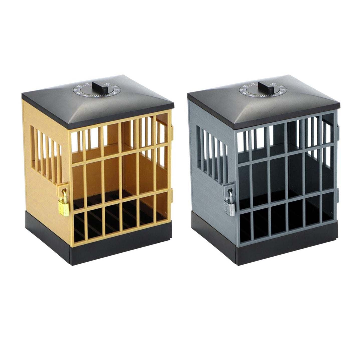 Phone Lock Box Jail Prison Gift Gadget Novelty for Cell Phones Kids Adults Black,Khaki