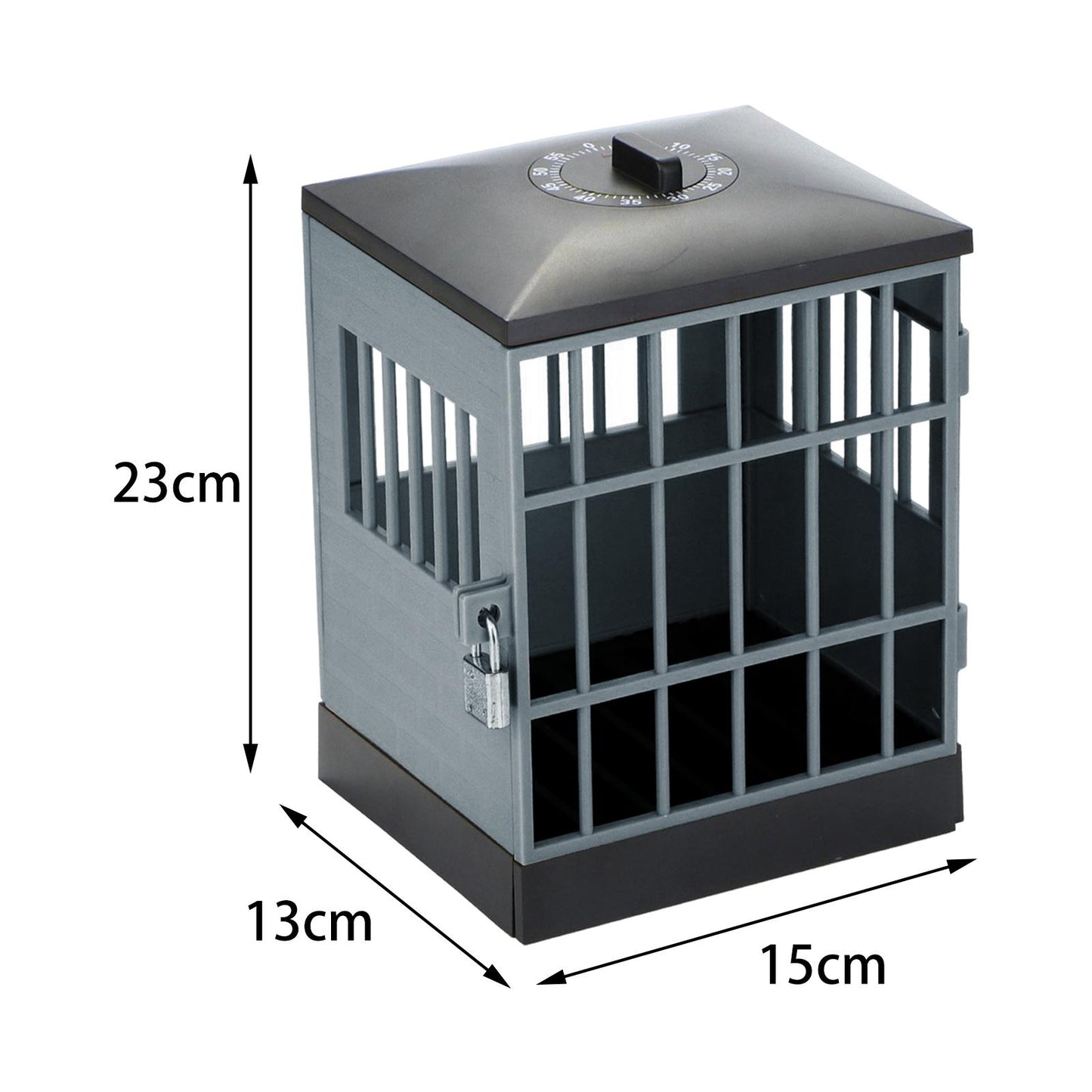 Phone Lock Box Jail Prison Gift Gadget Novelty for Cell Phones Kids Adults Black,Grey