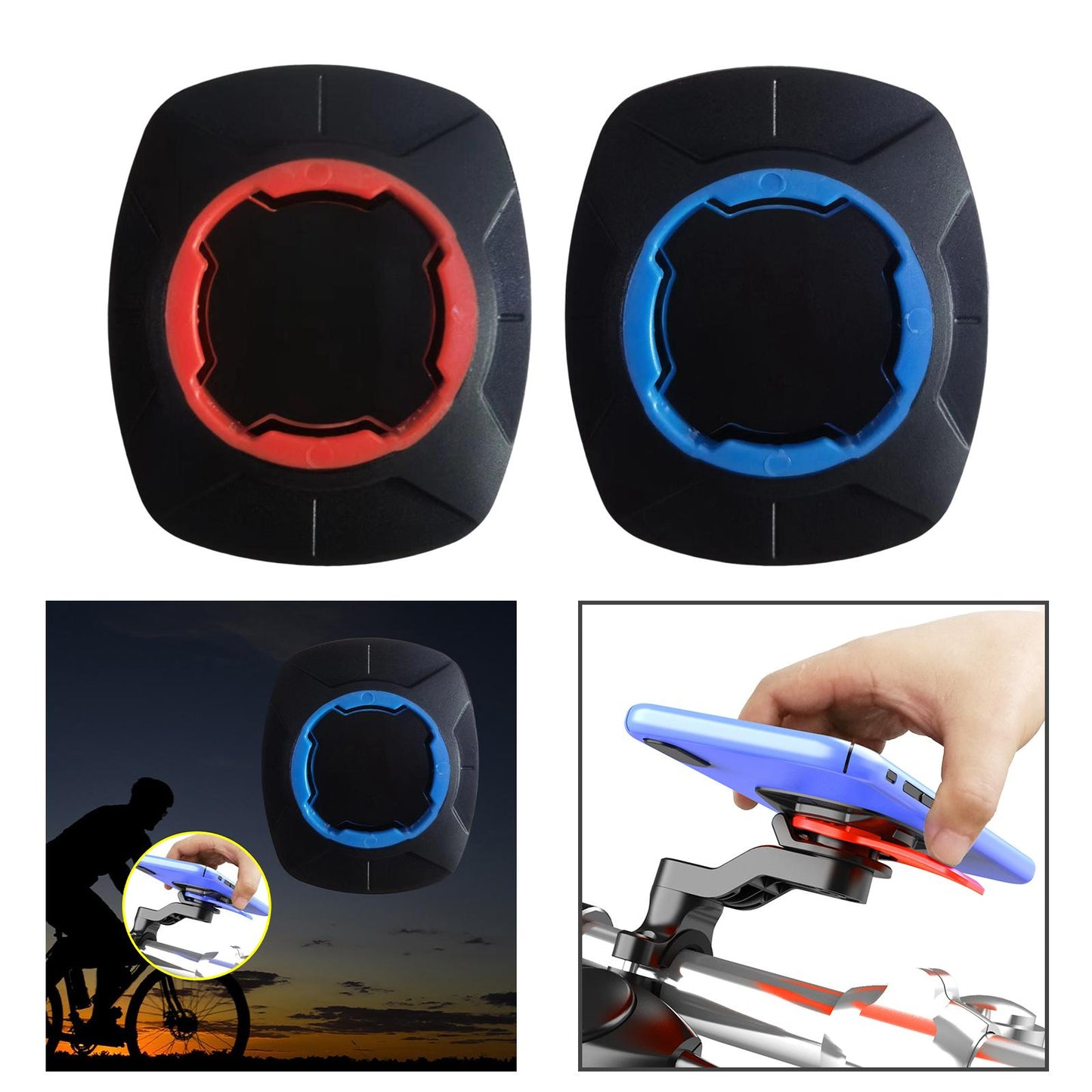 Universal Motocycle Handlebar Mount Mobile Hold for Motorcycle Scooter Bike Red