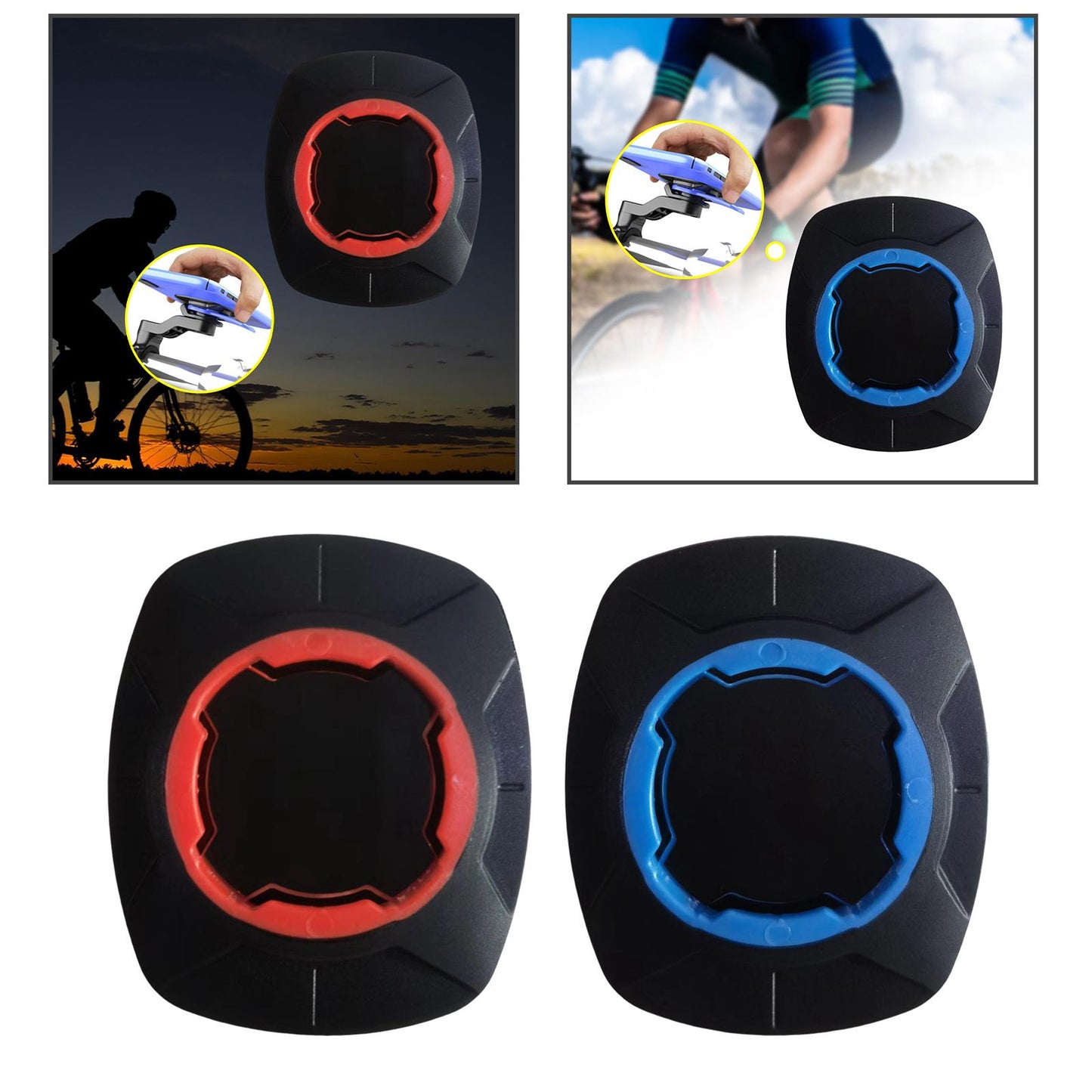 Universal Motocycle Handlebar Mount Mobile Hold for Motorcycle Scooter Bike Red