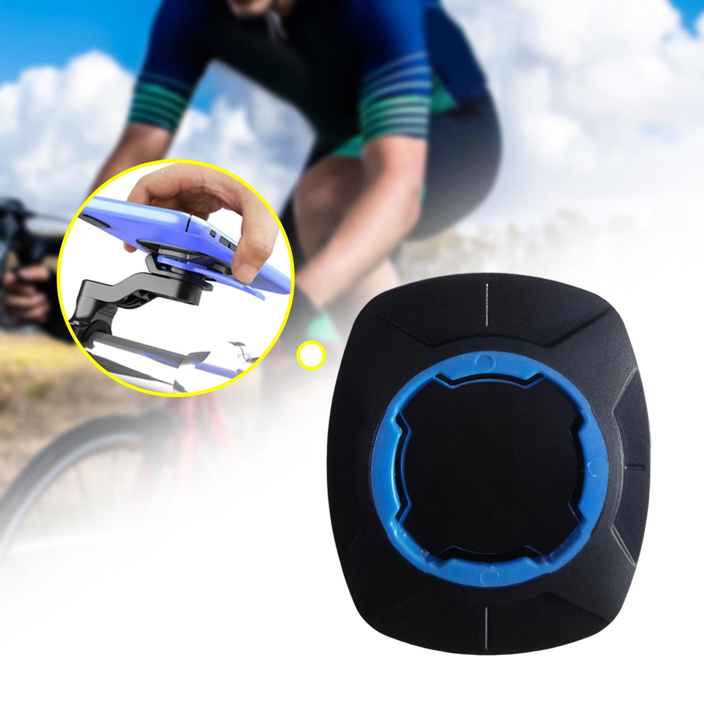 Universal Motocycle Handlebar Mount Mobile Hold for Motorcycle Scooter Bike Blue