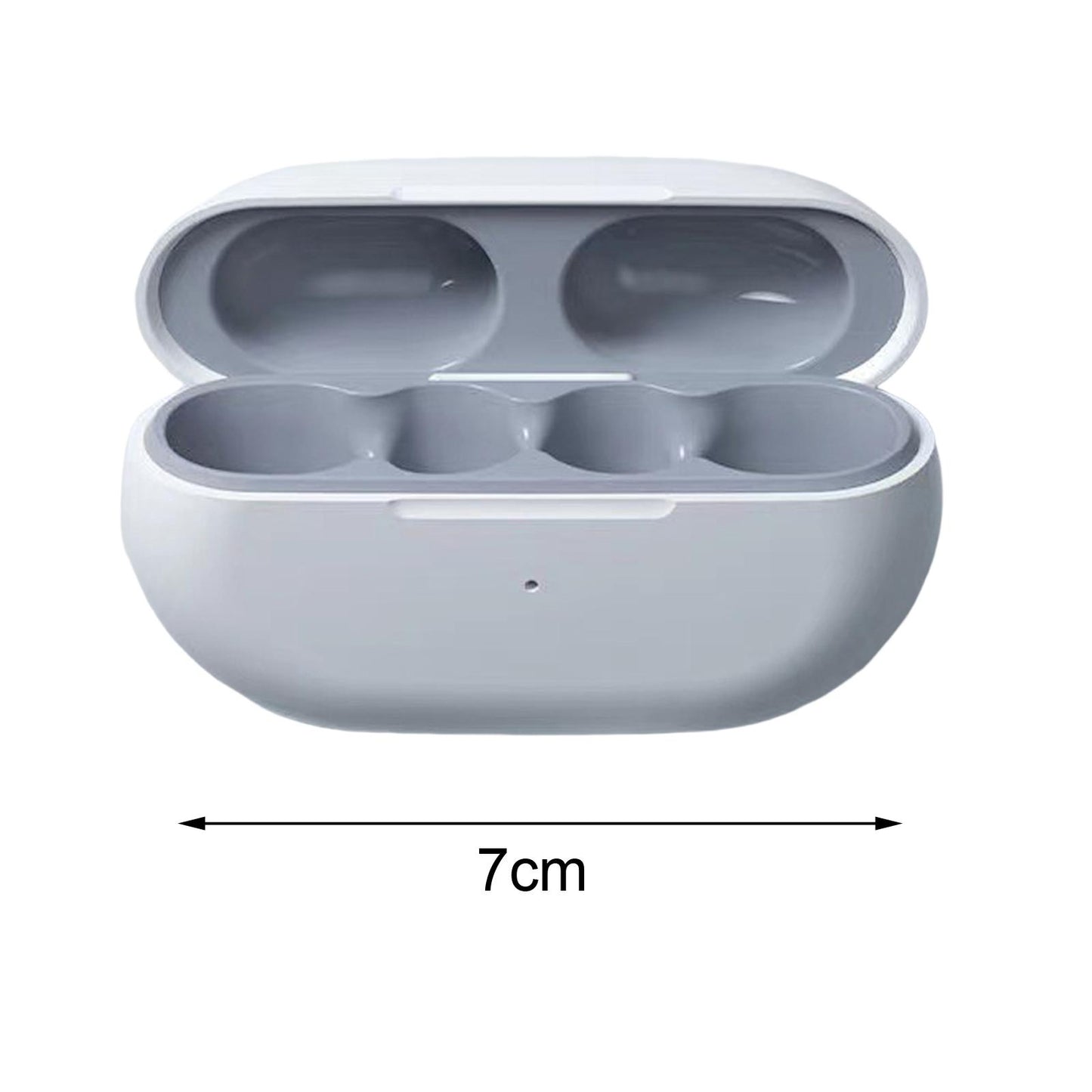 Ear Clip Wireless Earbuds Auto Pairing Calling for Driving Fitness Business White Gray