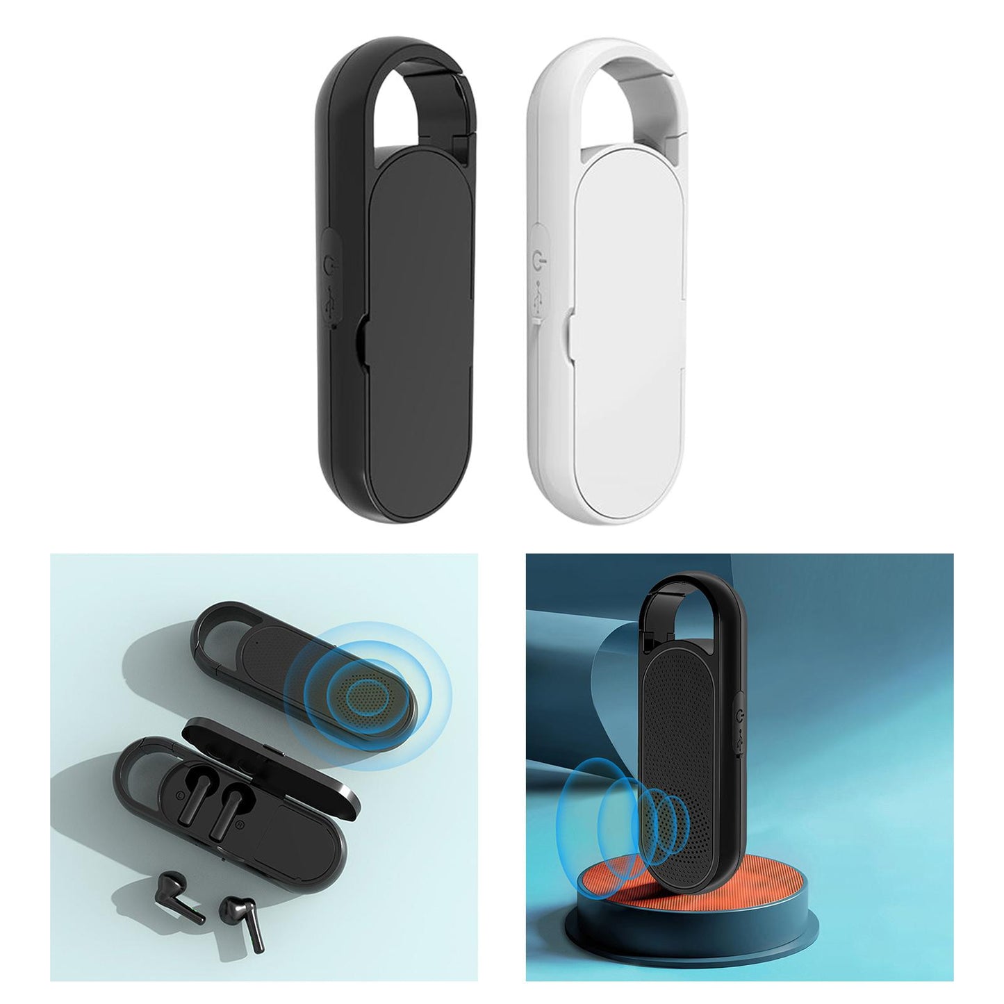 Wireless Earphones with Charging Case HiFi Sound for Running sports Black