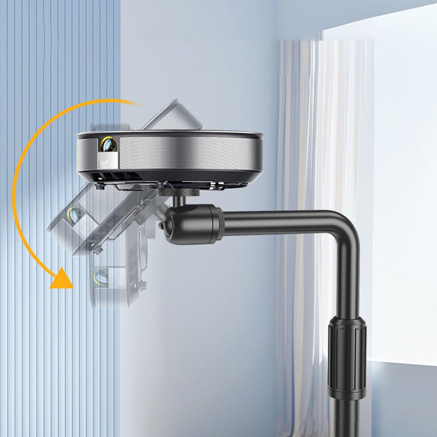 Adjustable Projector Stand Fittings No Drill Durable for Hotel Office Sofa