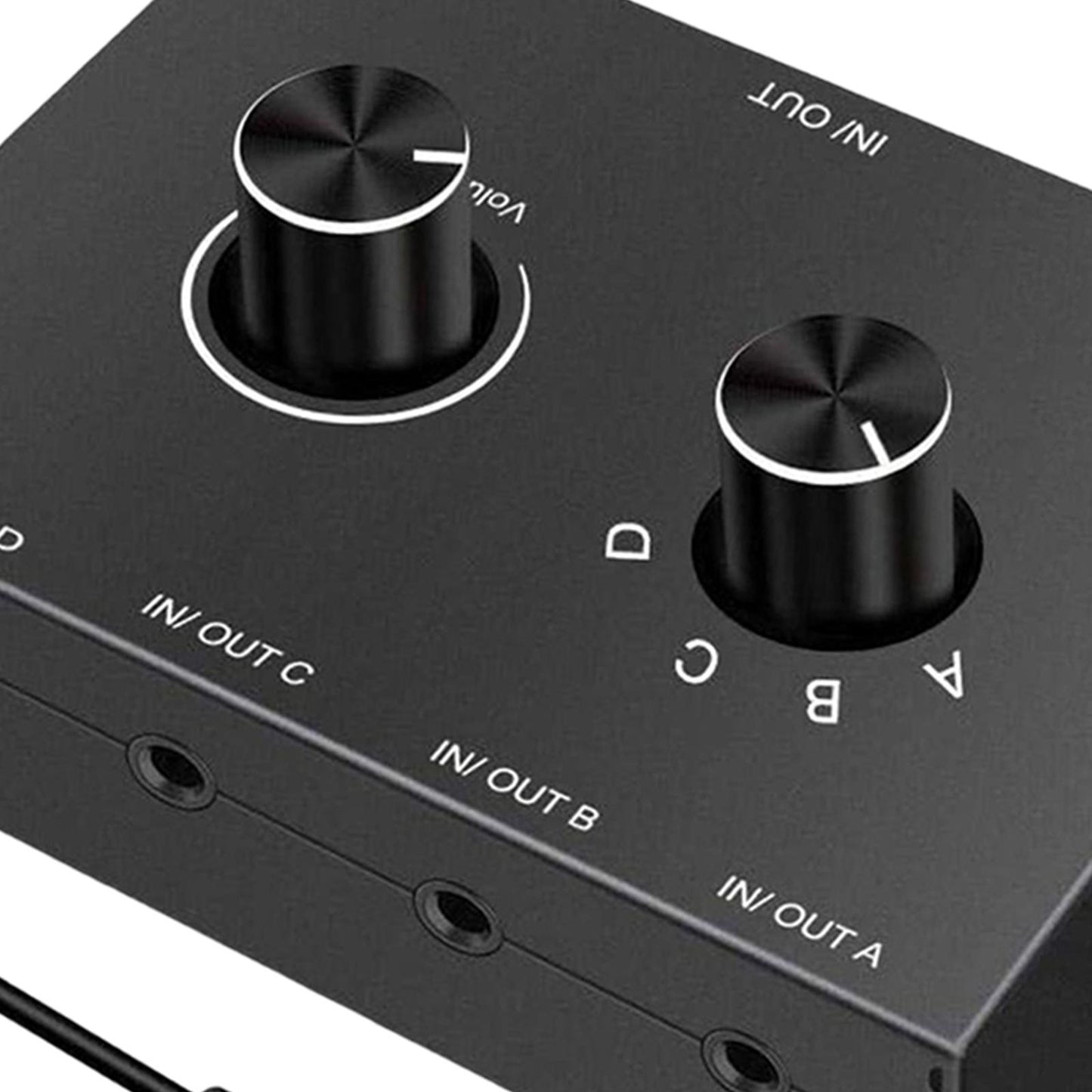 3.5mm Audio Switch Portable Audio Switcher Box for PC Headphone Laptop