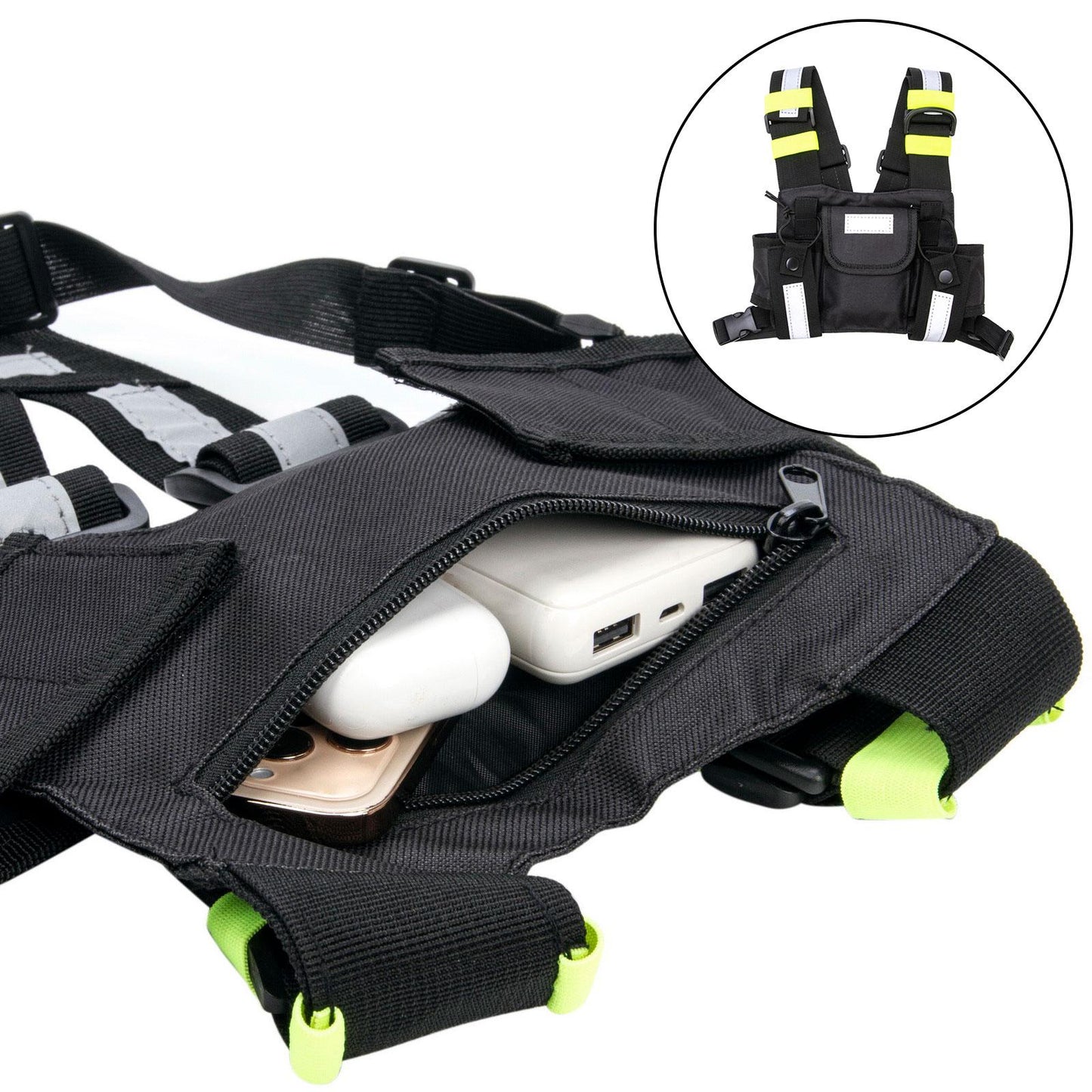 Shoulder Holster Chest Harness Holder Vest Rig Walkie Talkie Case Durable