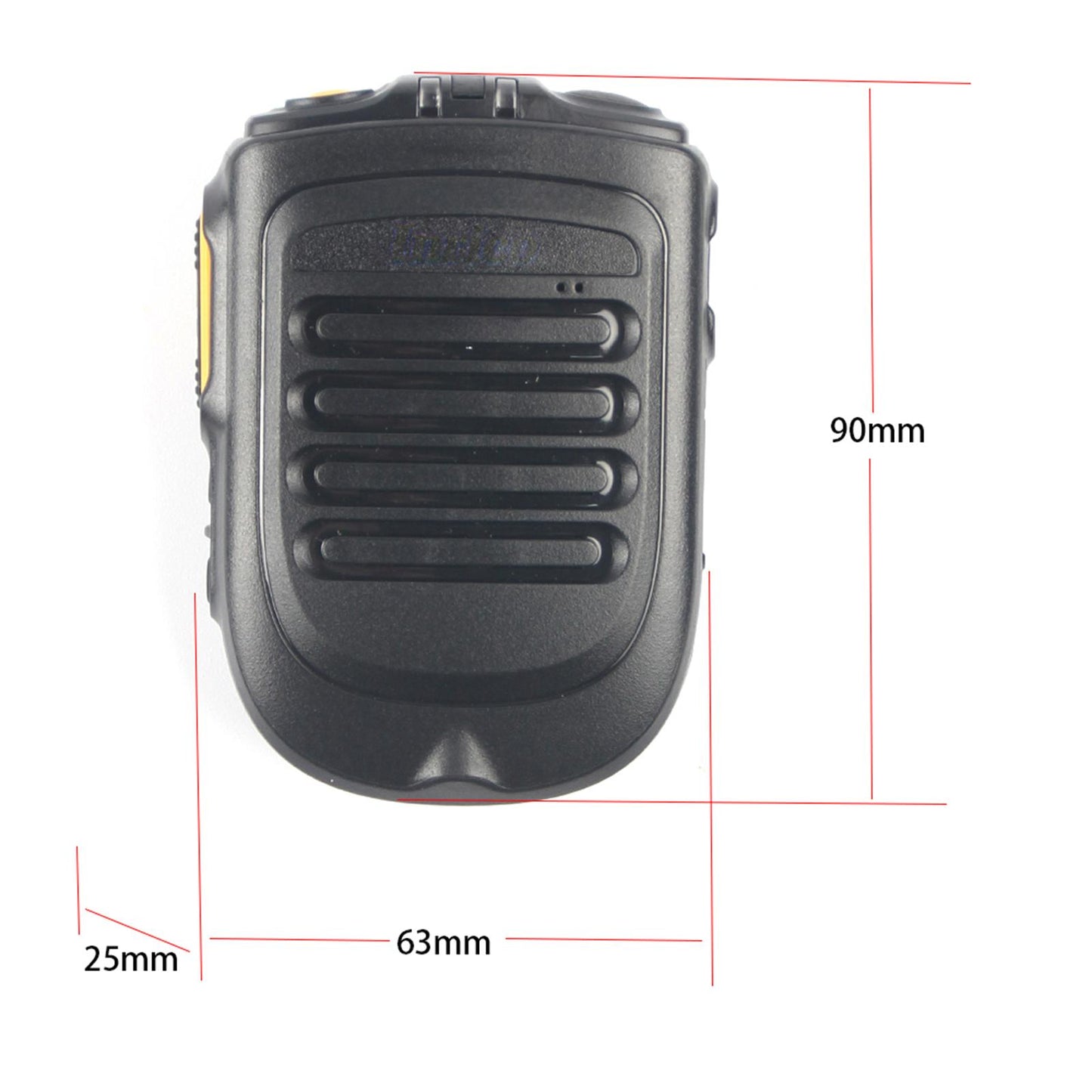 Walkie Talkie Handheld Mic 3.5mm Earphone Jack Black for F22 4G-W2Plus