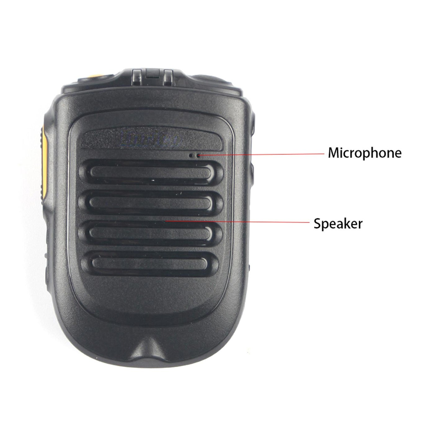Walkie Talkie Handheld Mic 3.5mm Earphone Jack Black for F22 4G-W2Plus