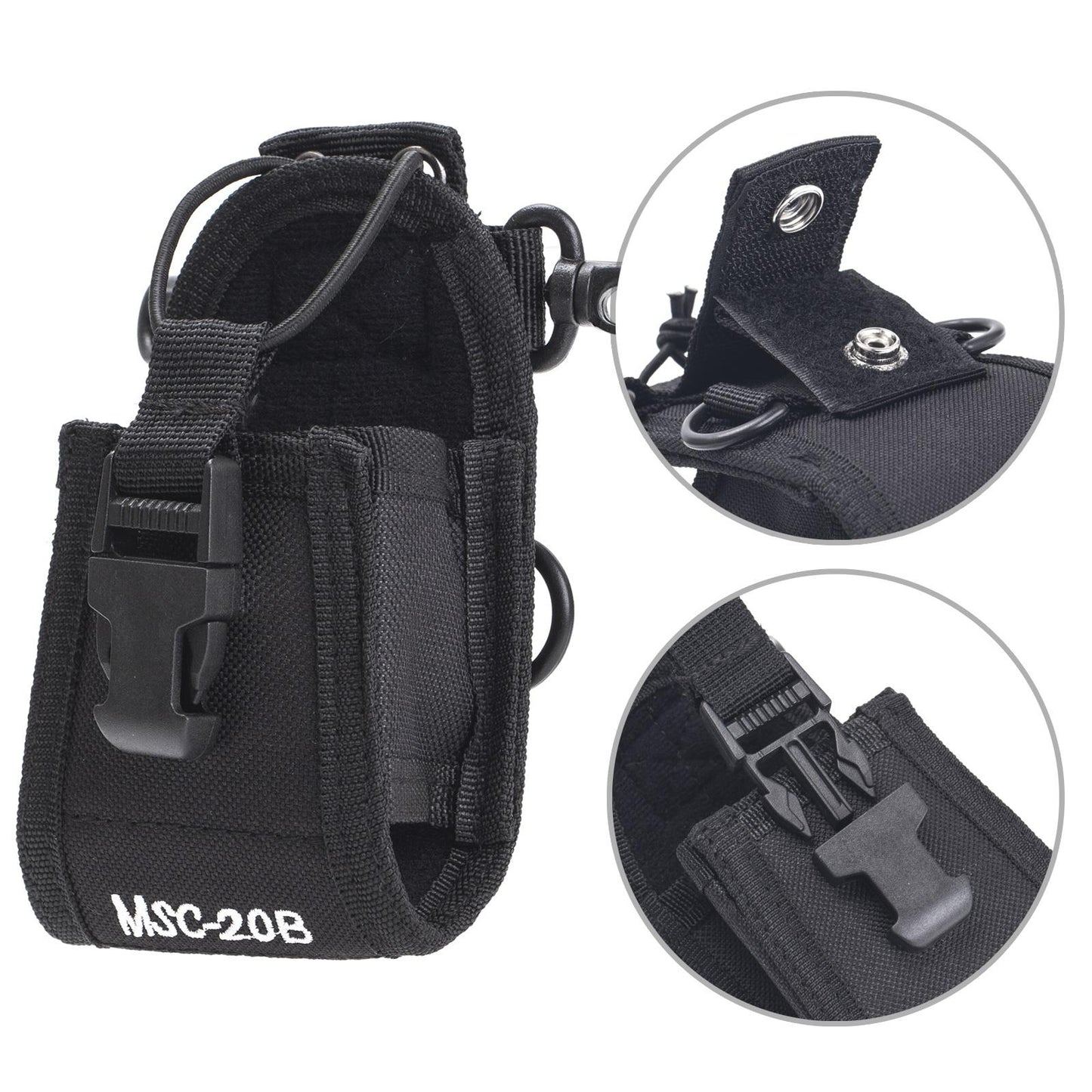 Walkie Talkie Pouch Handsfree Convenient Nylon Storage Bag for