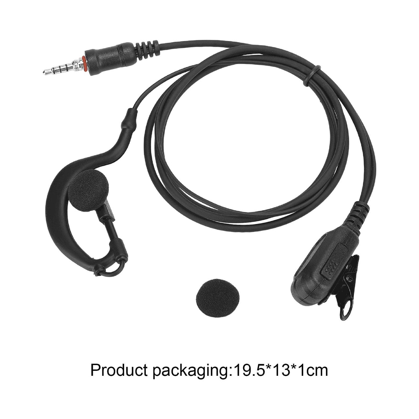 Walkie Talkie Headset in Ear Design Ear Hook Adapter Cable for Ic-M33 M34