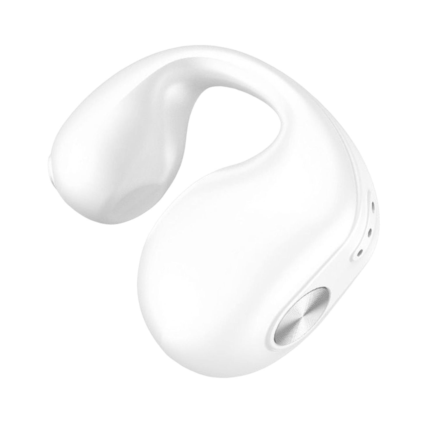 1 Piece Ear Clip Wireless Headset Portable HiFi Sound for Driving Business White