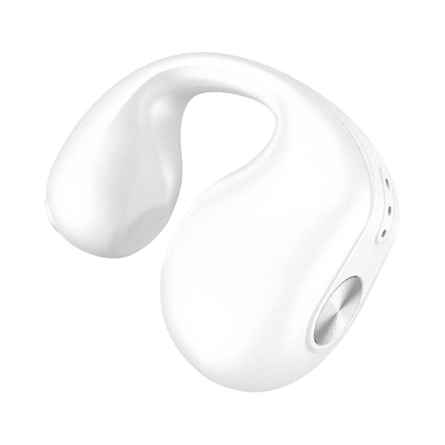 1 Piece Ear Clip Wireless Headset Portable HiFi Sound for Driving Business White