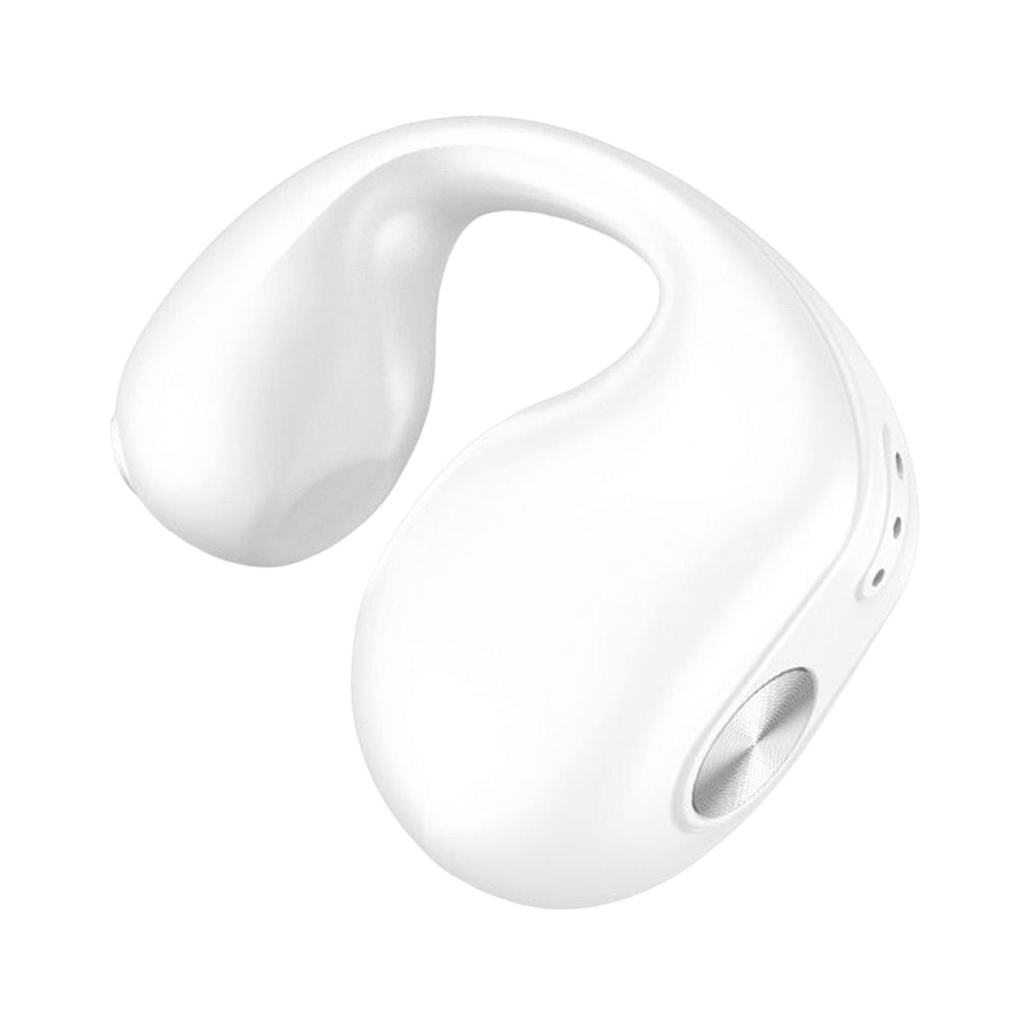 1 Piece Ear Clip Wireless Headset Portable HiFi Sound for Driving Business White