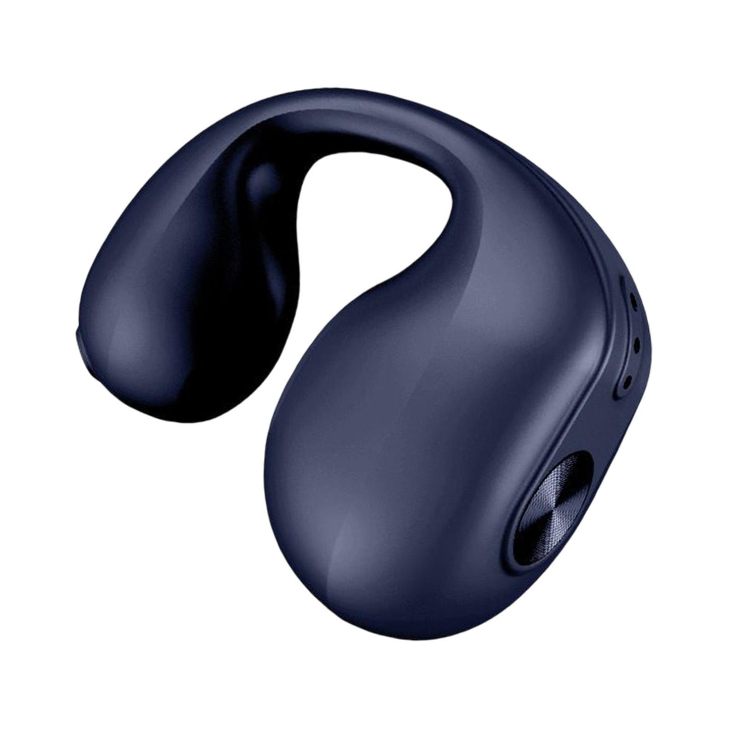 1 Piece Ear Clip Wireless Headset Portable HiFi Sound for Driving Business Blue