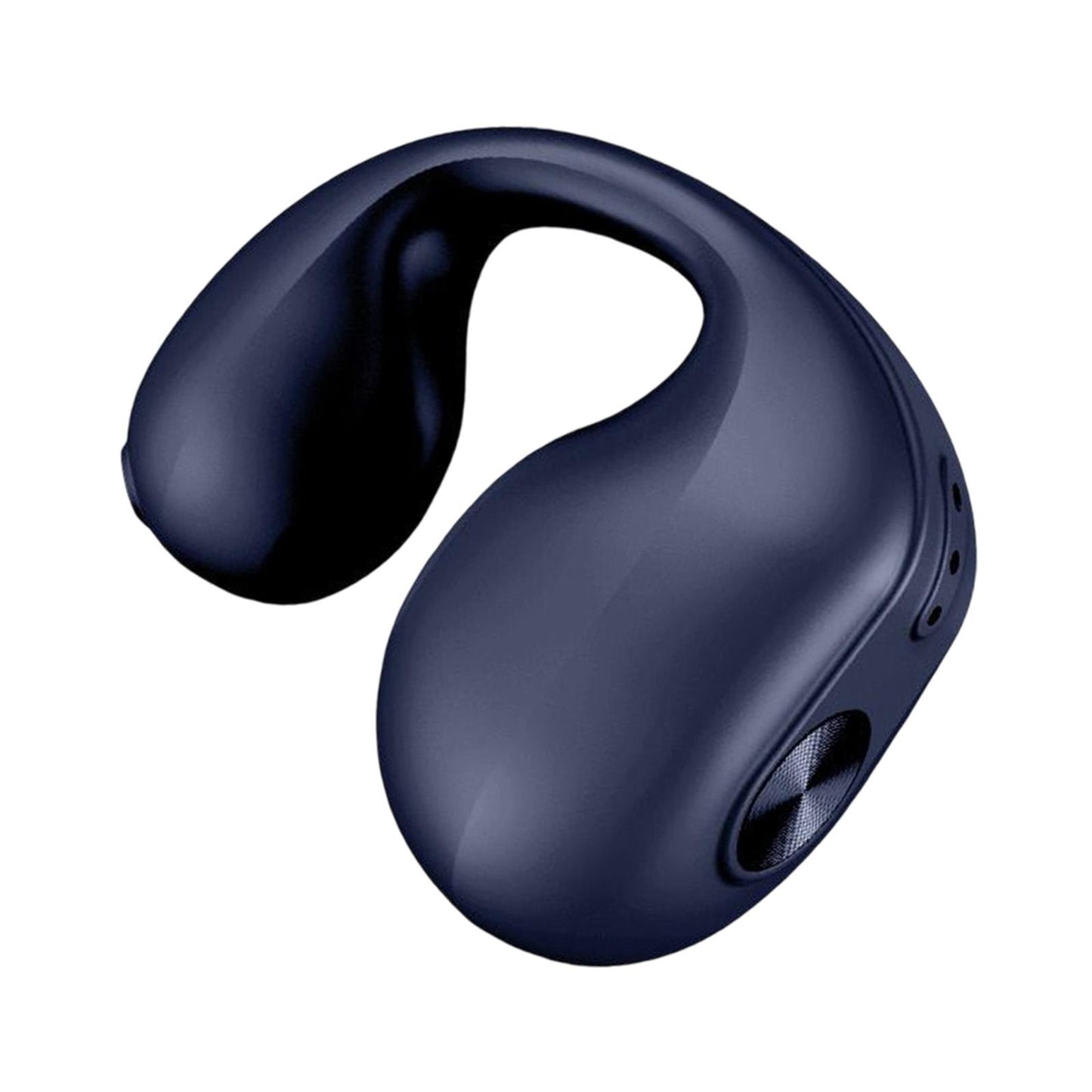 1 Piece Ear Clip Wireless Headset Portable HiFi Sound for Driving Business Blue