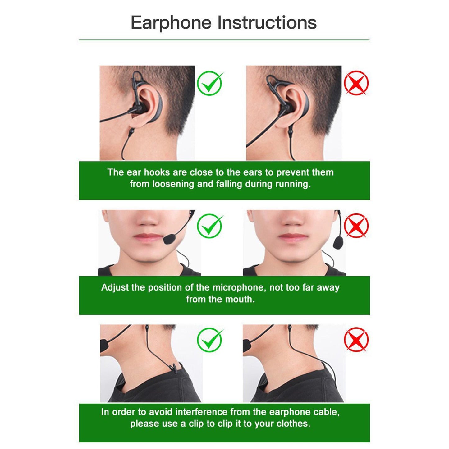 Referee Single Ear Earphone Wired Professional for Laptop PC Phones Tablet