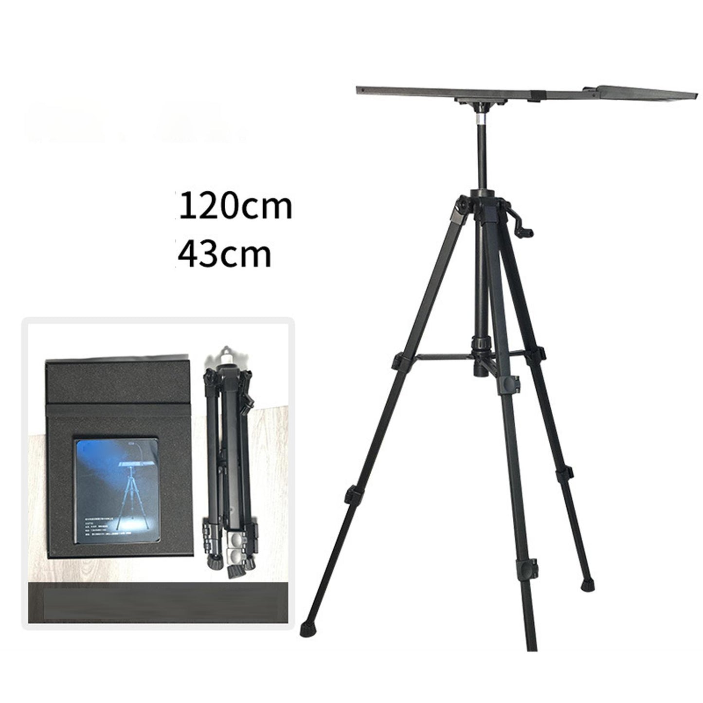 Universal Projector Tripod Stand, Purpose for Camping Tablet Workstation Tray Fixed