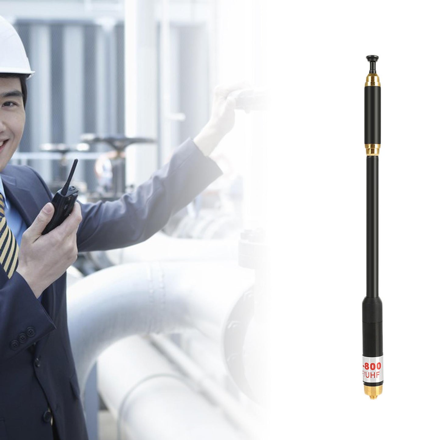 2 Way Radio Antenna Sma-F 144/430MHz Dual Band for TK-372 TK-3160 Bf-Uv5R