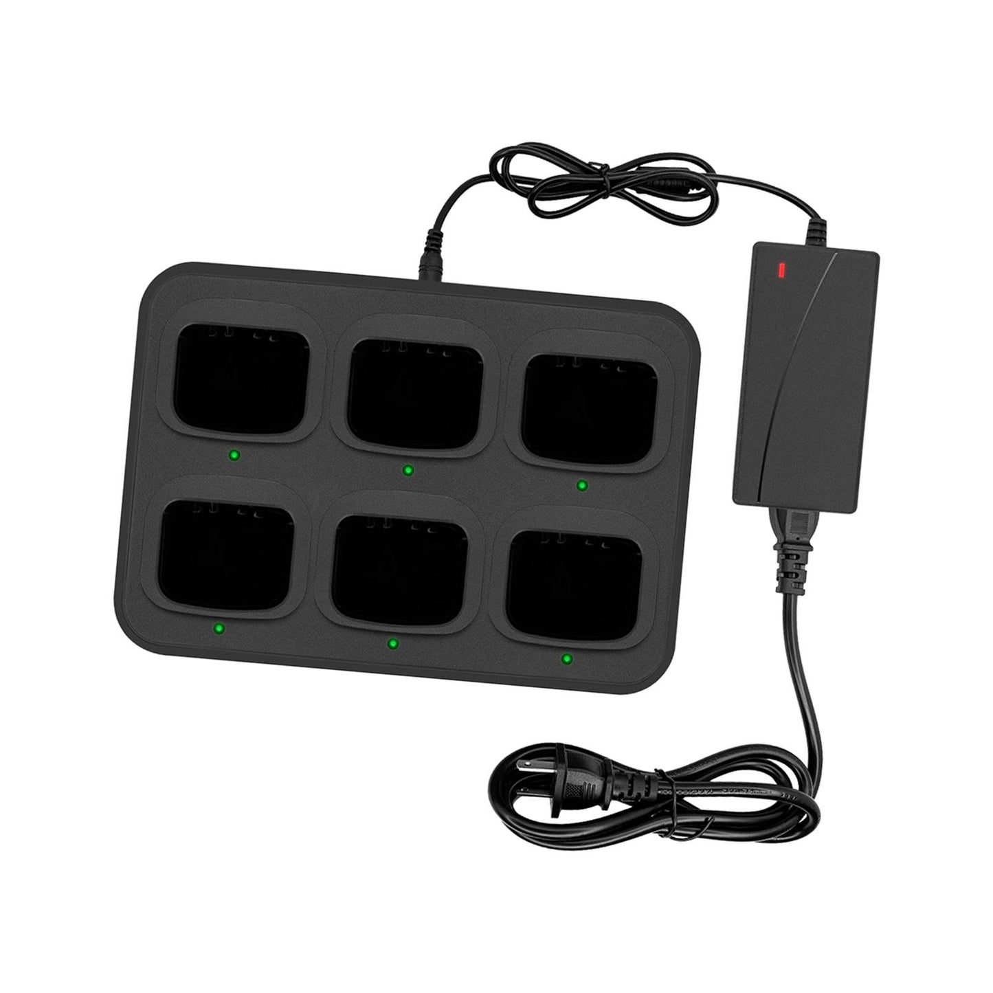 6-Way Charger Adapter for Walkie Talkie Two Way Radio for CP200 PR400 DP1400