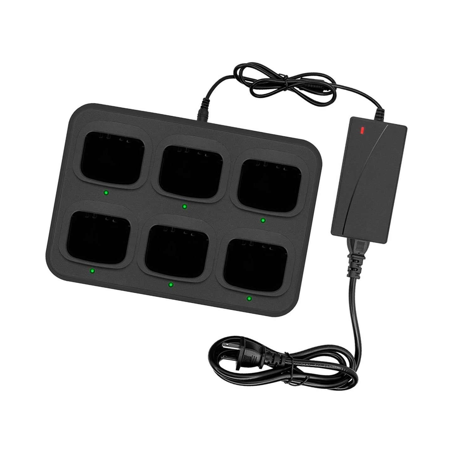 6-Way Charger Adapter for Walkie Talkie Two Way Radio for CP200 PR400 DP1400