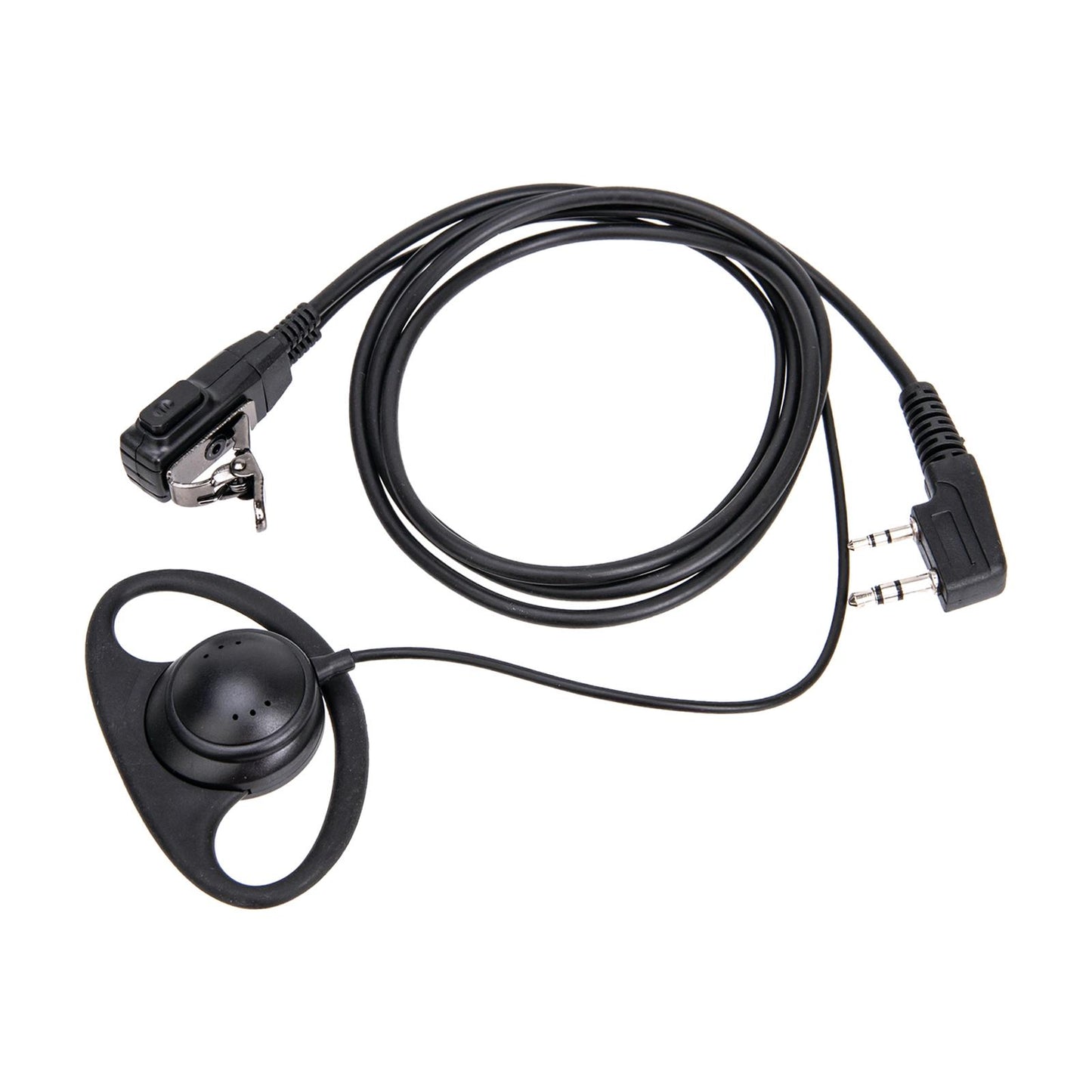 Walkie Talkie Earpiece PTT with Mic Headset 2 Pin for UV5RA Th-F6 Uvb5