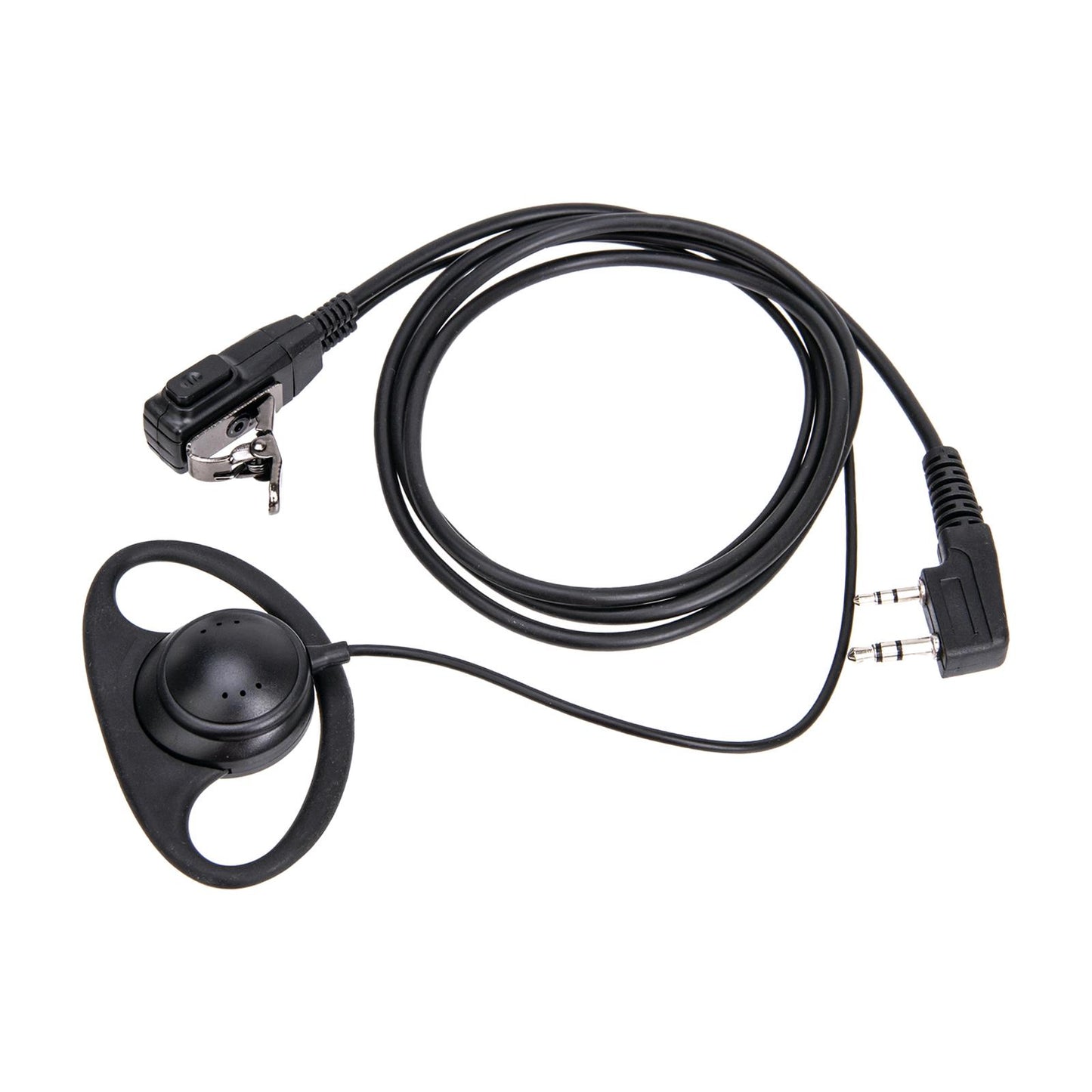 Walkie Talkie Earpiece PTT with Mic Headset 2 Pin for UV5RA Th-F6 Uvb5