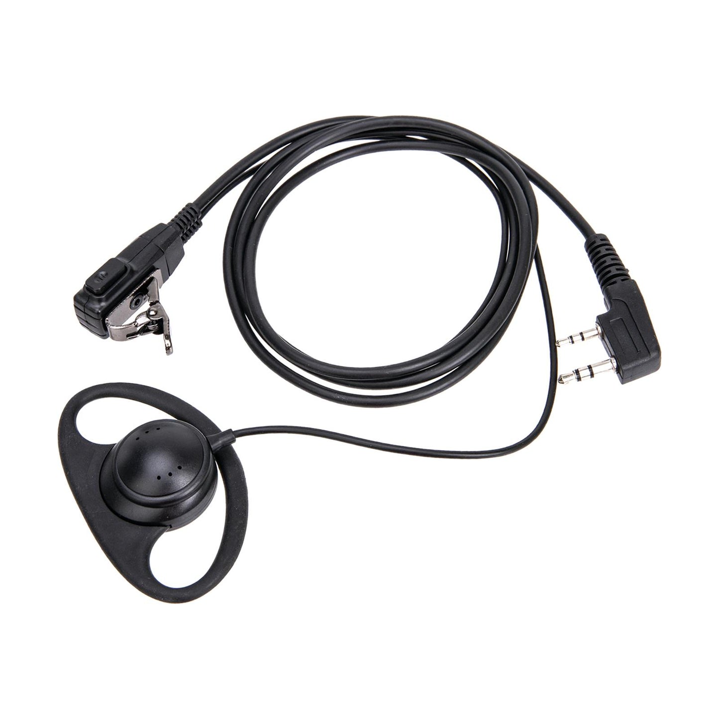 Walkie Talkie Earpiece PTT with Mic Headset 2 Pin for UV5RA Th-F6 Uvb5